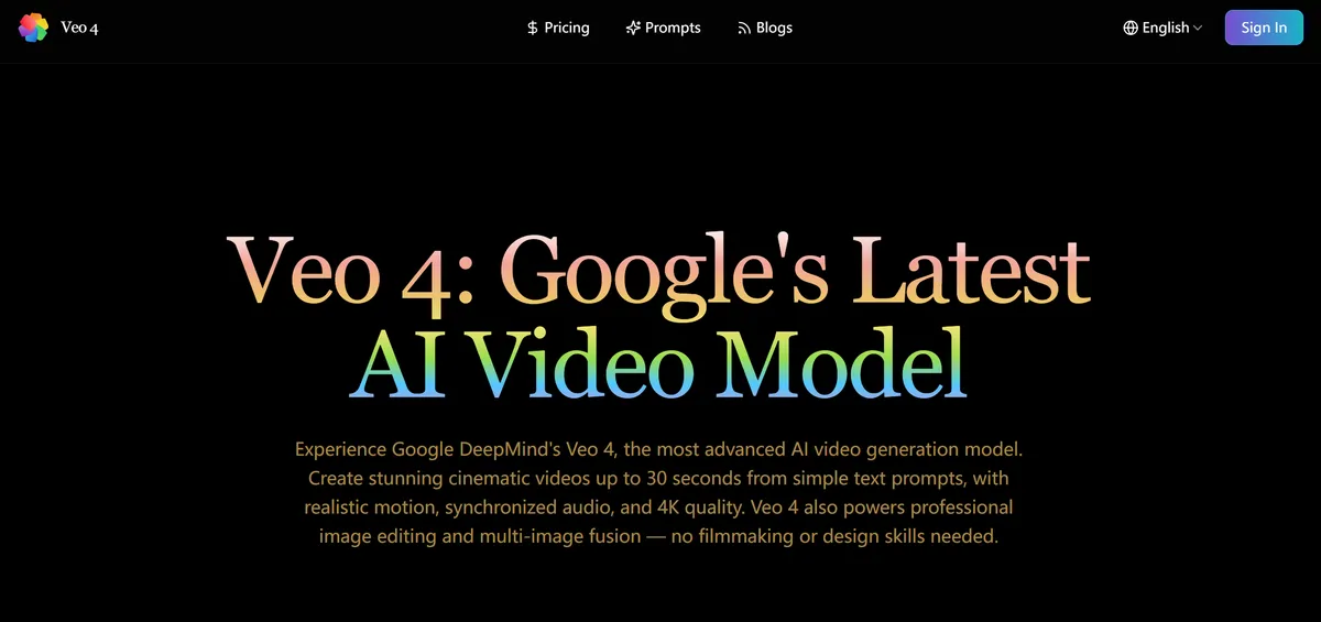 Veo 4 product screenshot