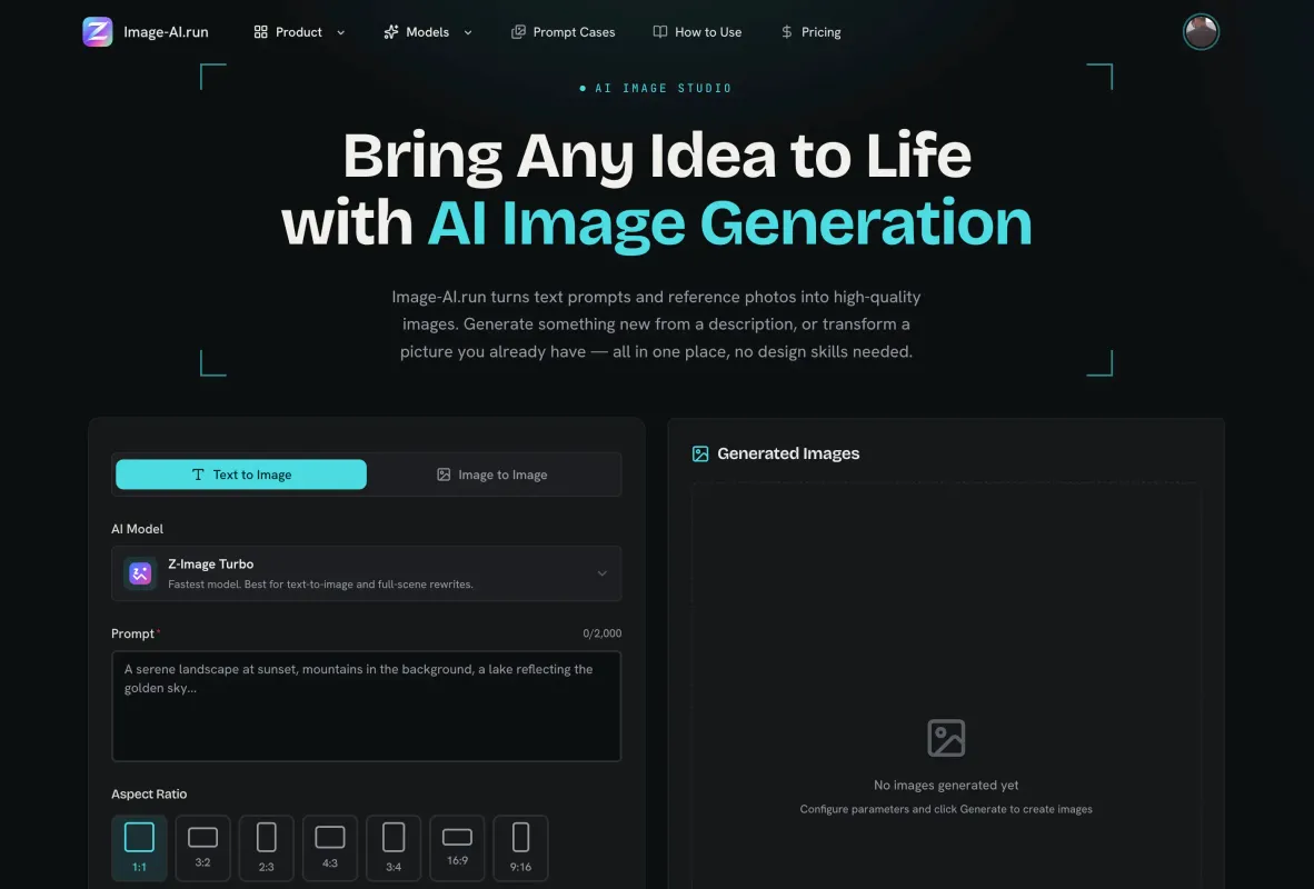 Z-Image AI product screenshot