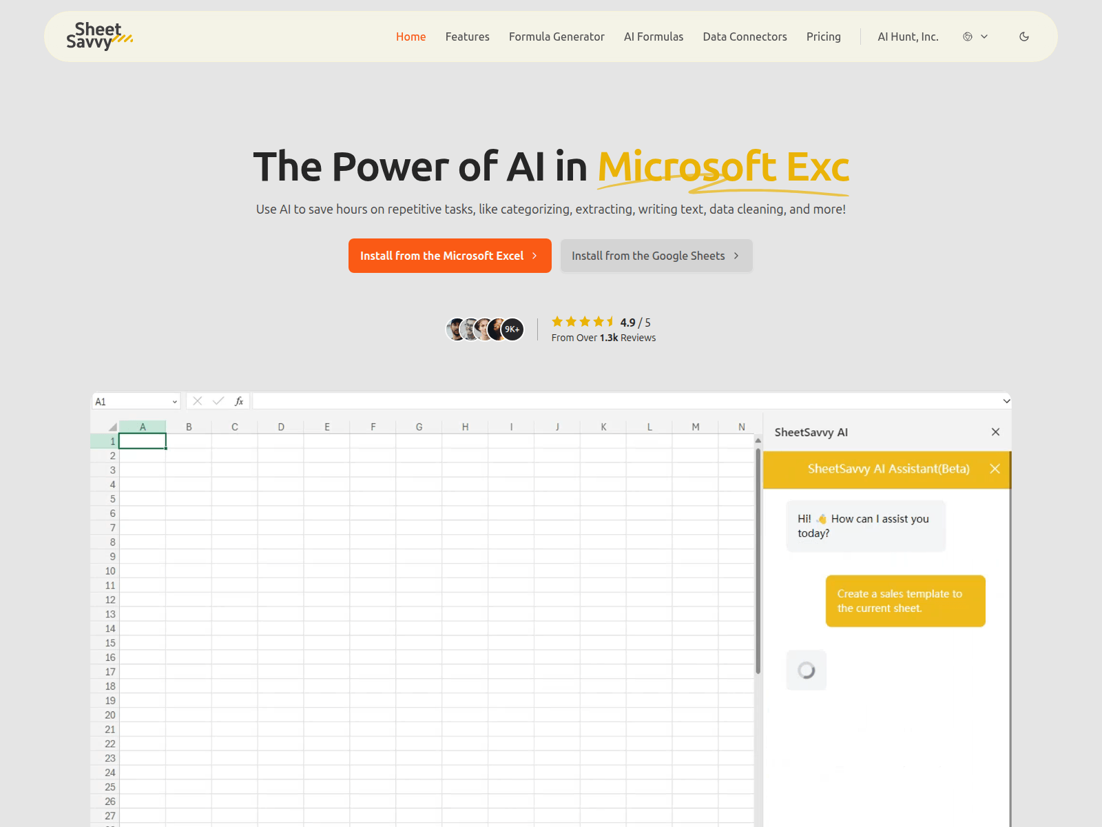 SheetSavvy AI - Product Image