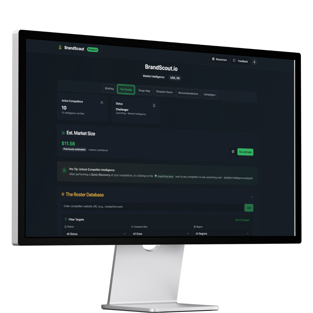 BrandScout product screenshot