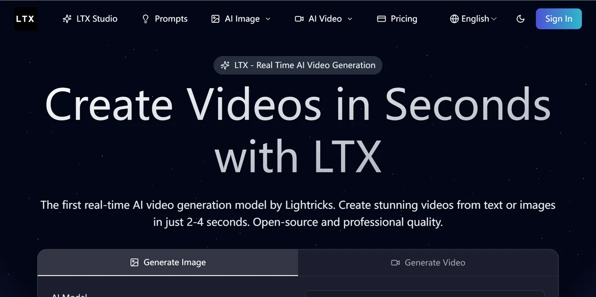 LTX.dev product screenshot