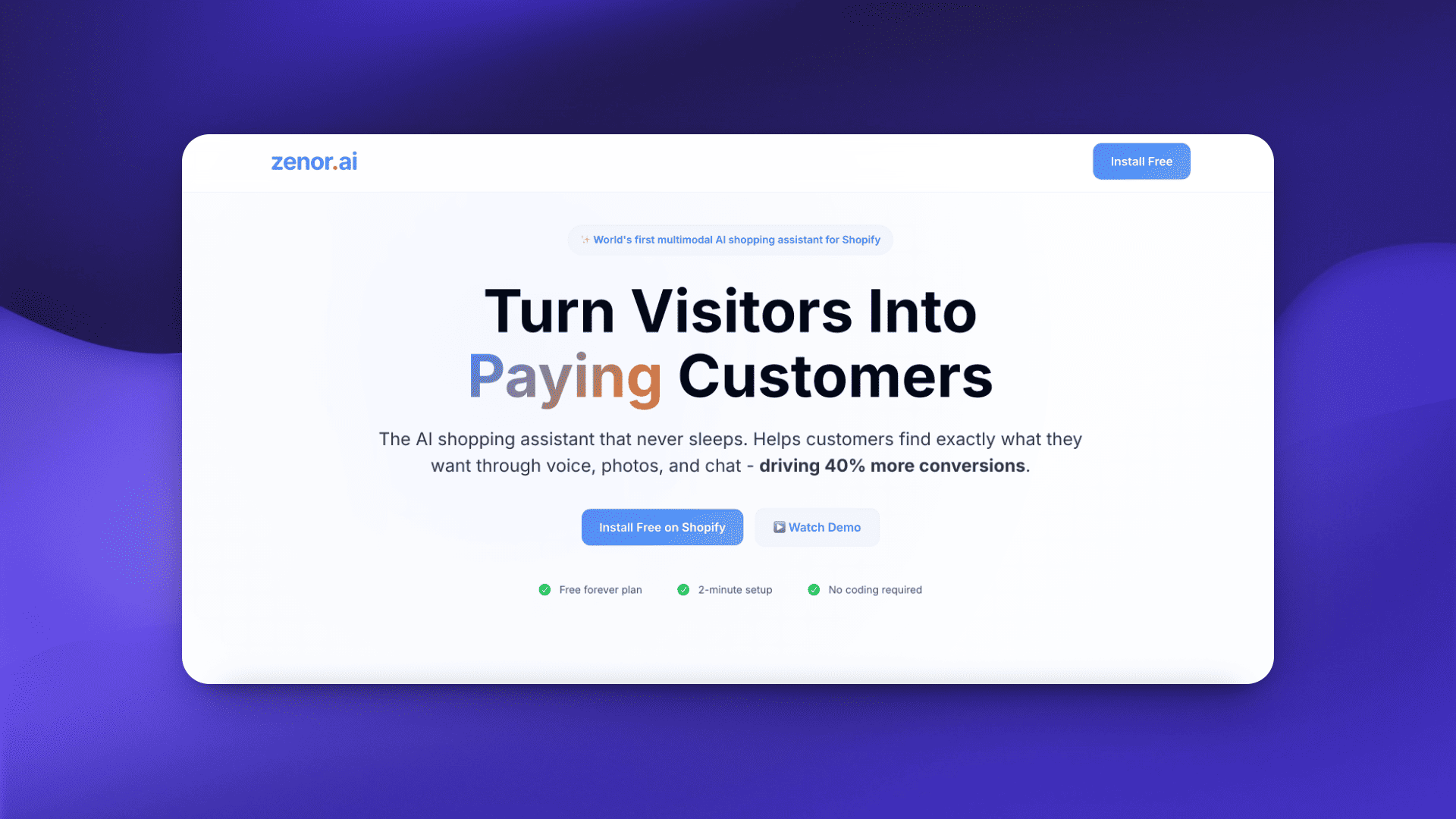 Zenor AI - Product Image