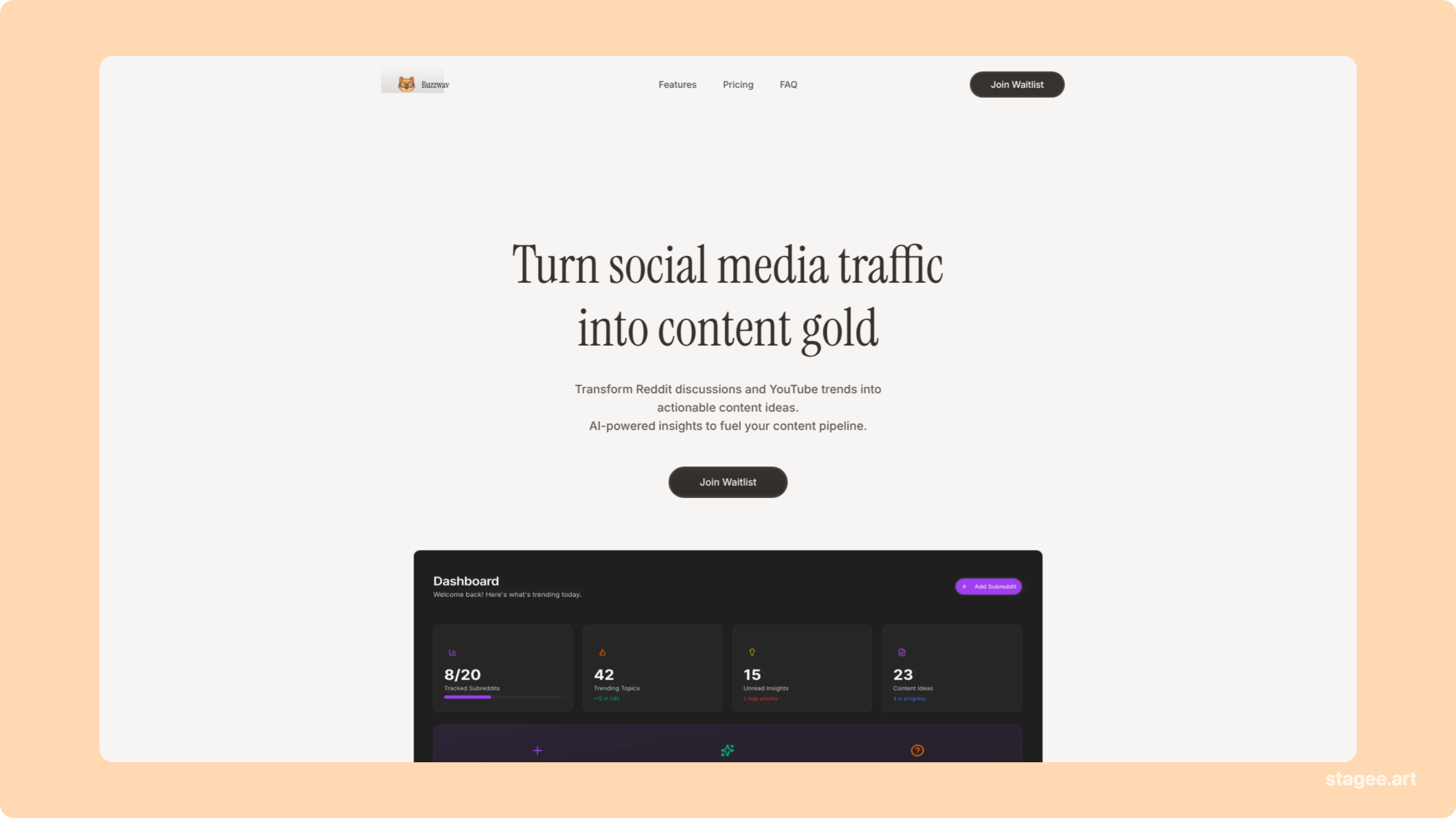 Buzzwav product screenshot