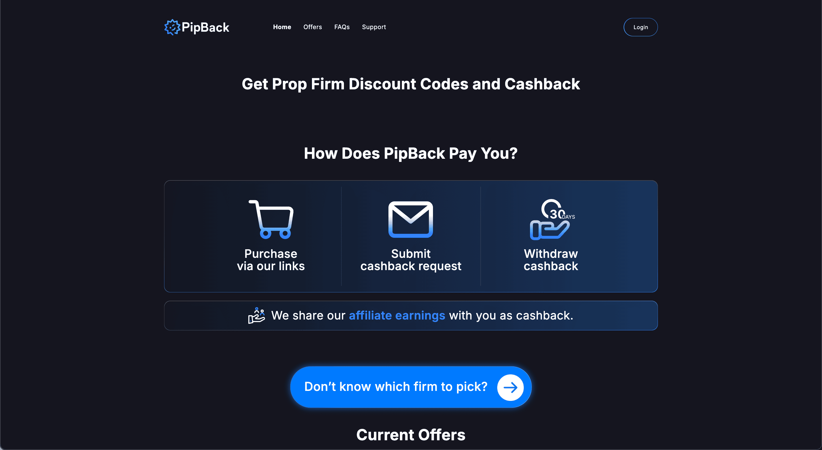 PipBack product screenshot