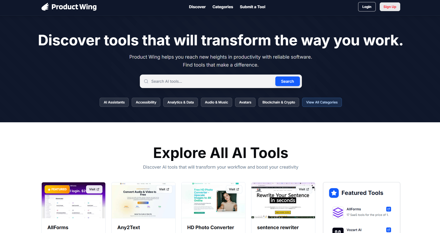 Product Wing - Product Image