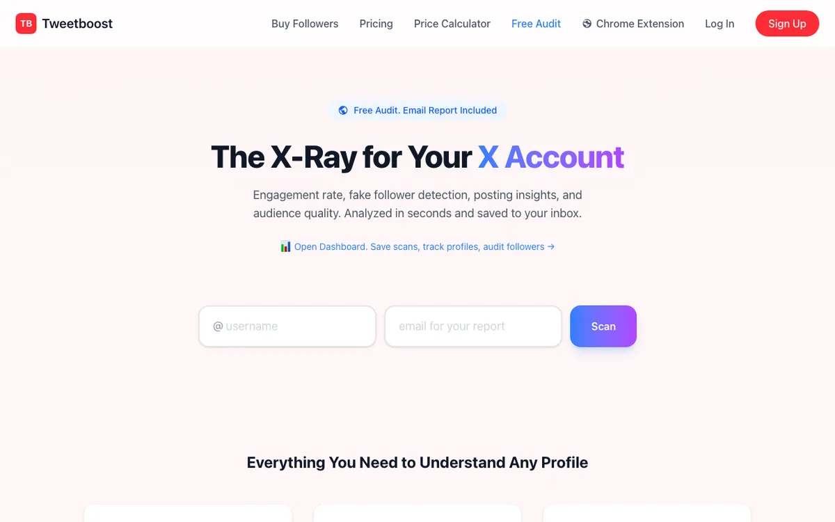 Tweetscan product screenshot