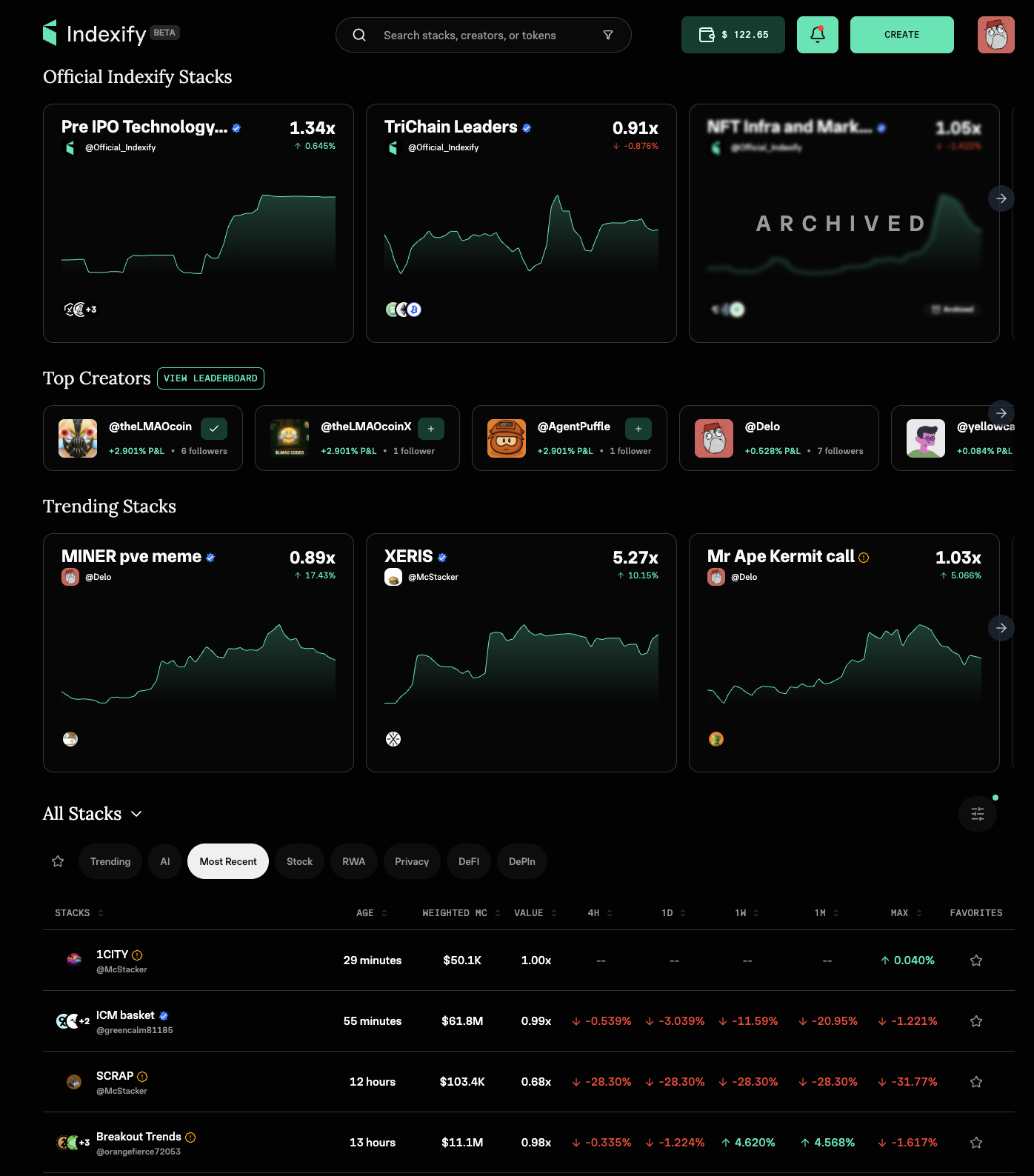Indexify product screenshot