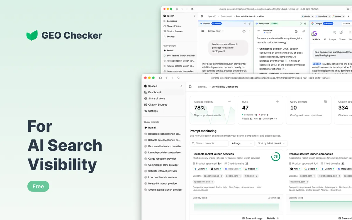 GEO Checker product screenshot