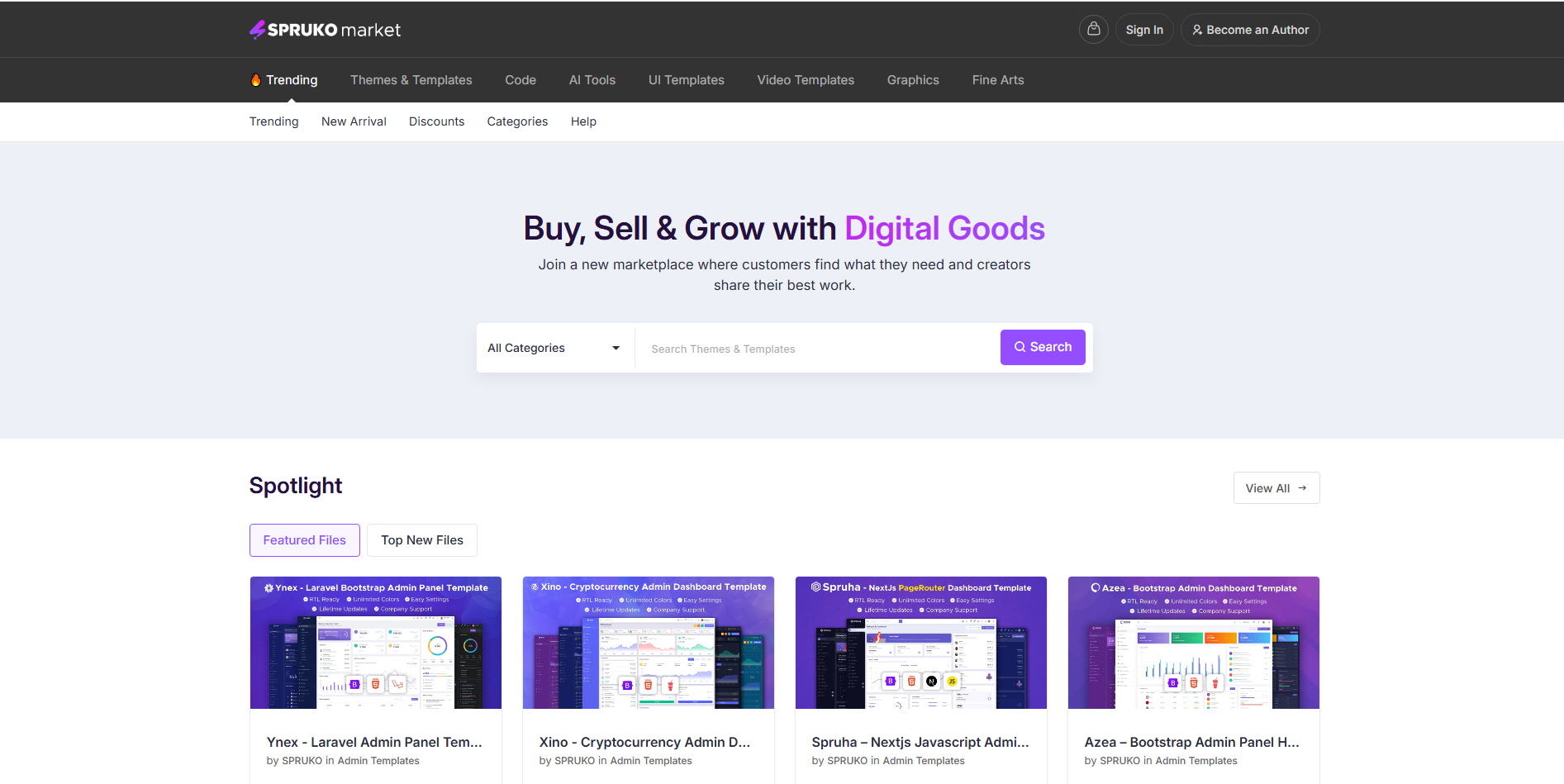 SprukoMarket product screenshot