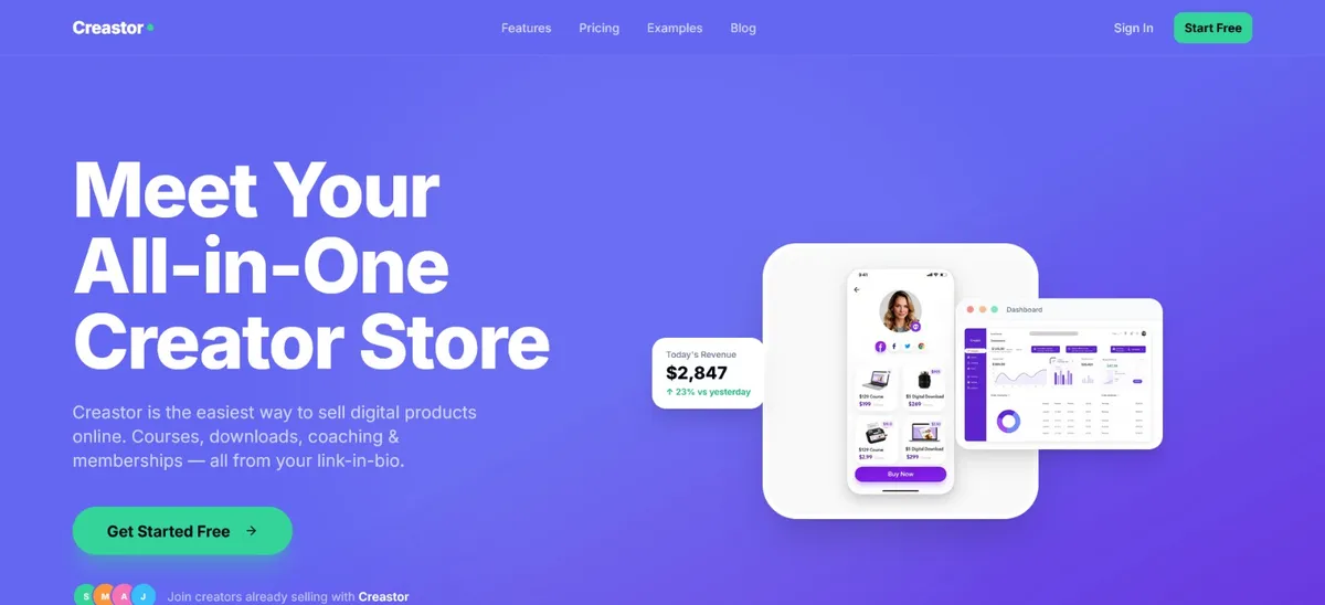 Creastor product screenshot