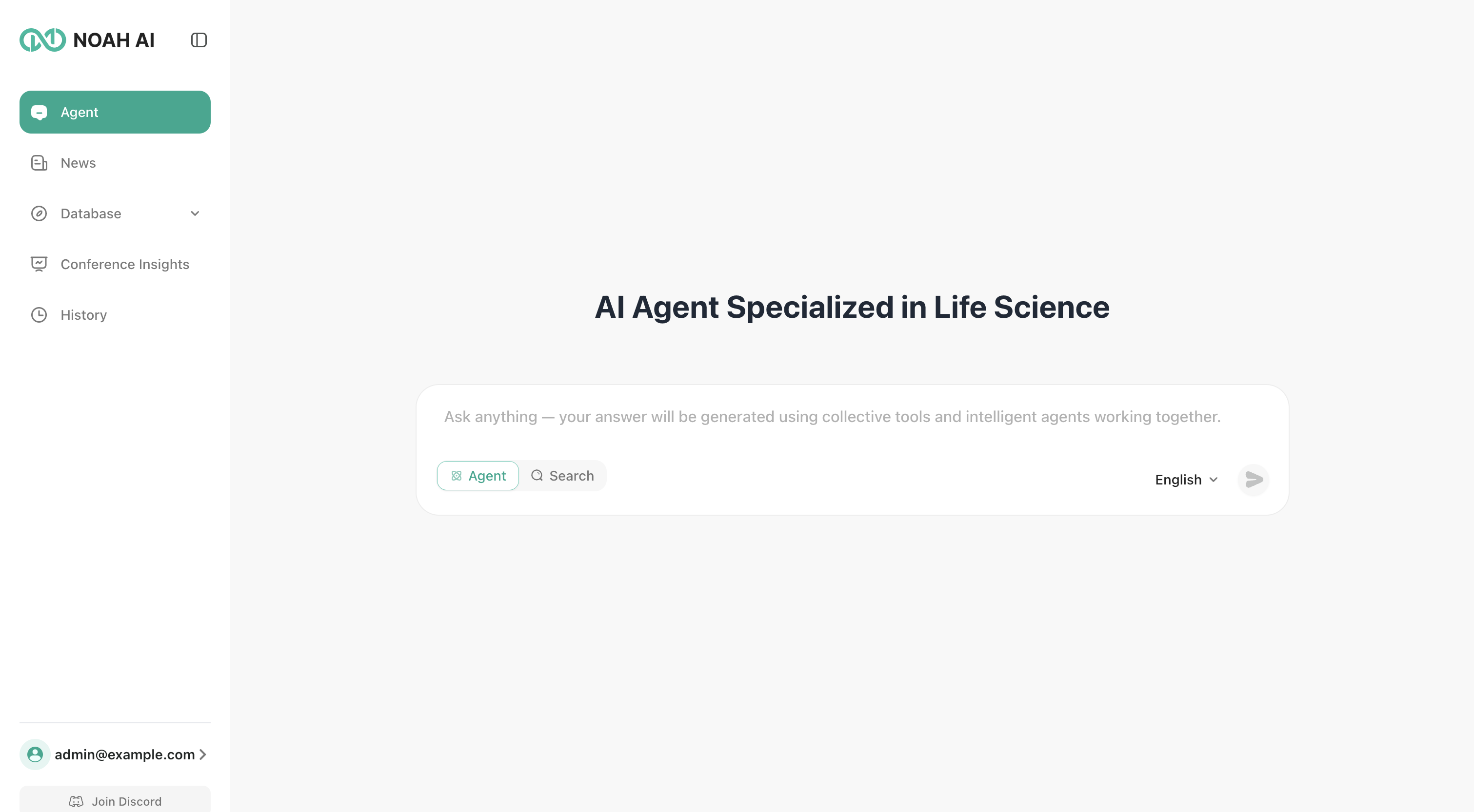 Noah AI product screenshot