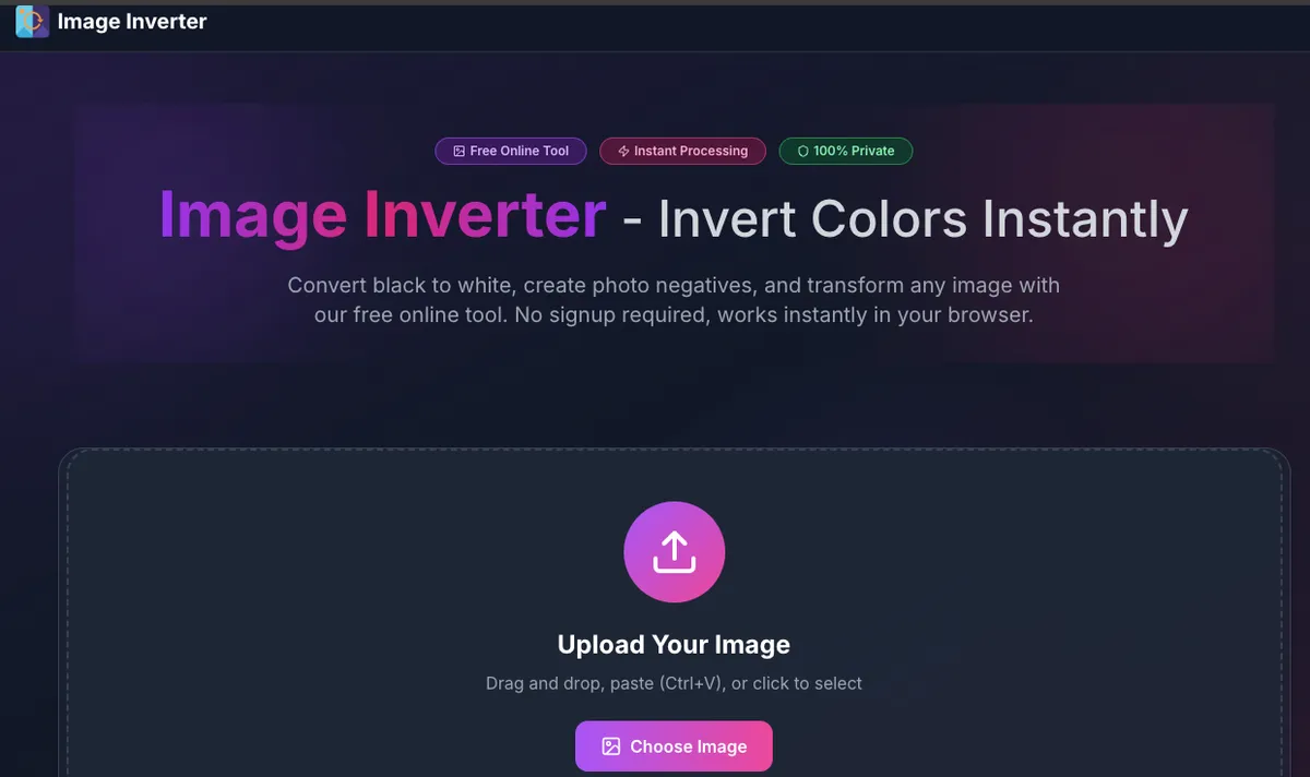 Image Inverter product screenshot