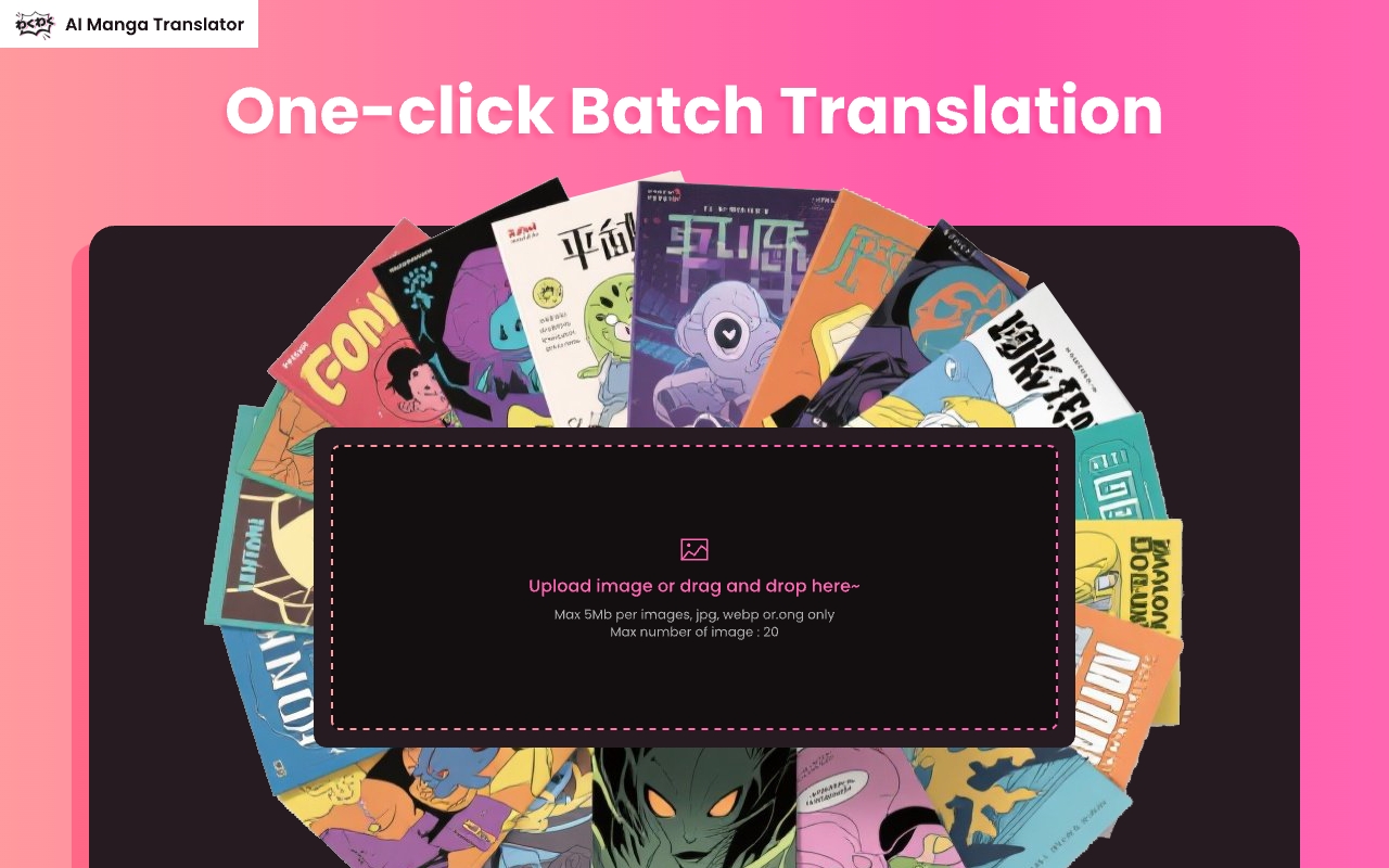 AI Manga Translator product screenshot
