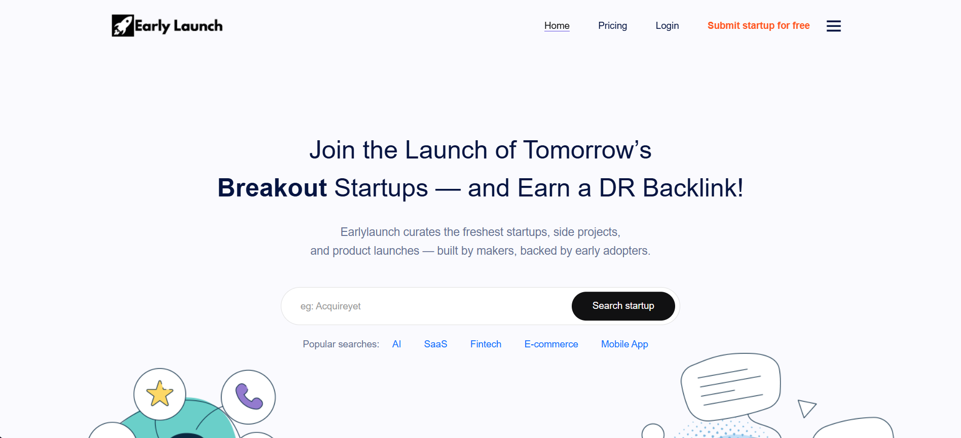 Earlylaunch product screenshot