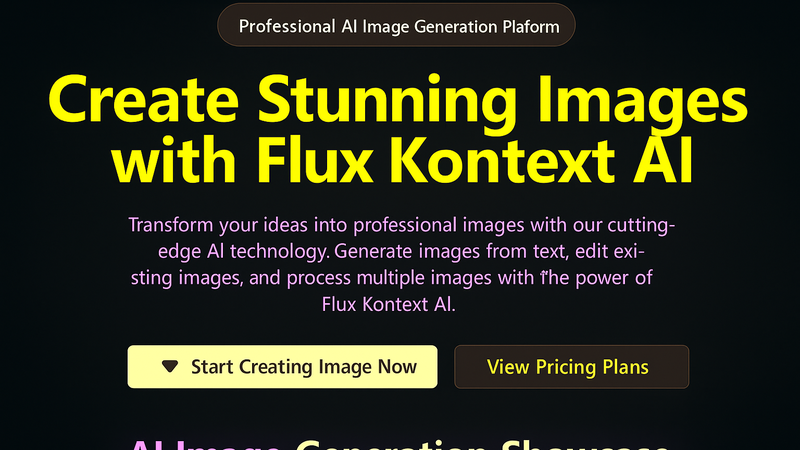 Flux Kontext AI product screenshot