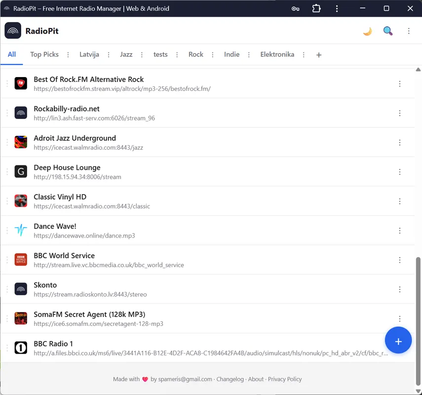 RadioPit product screenshot