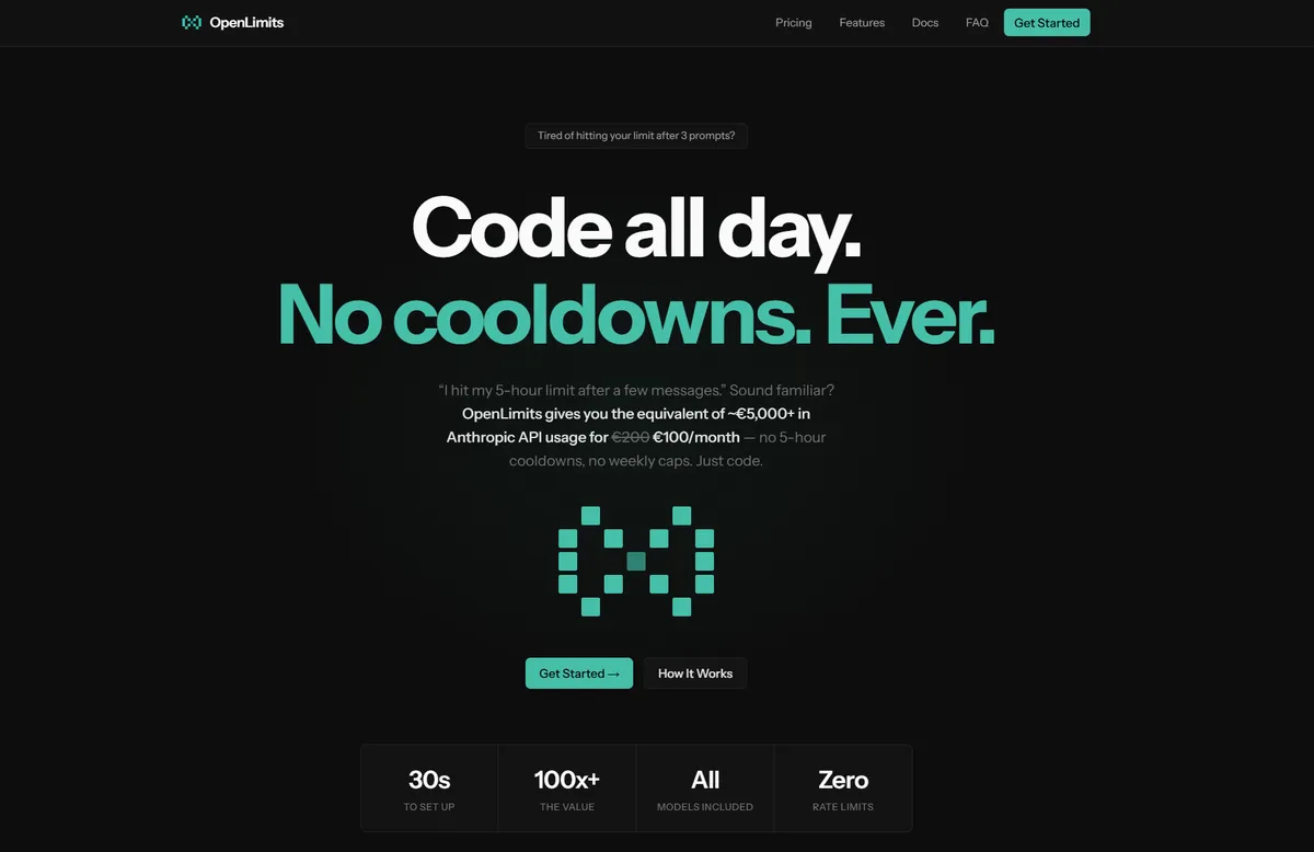 OpenLimits product screenshot
