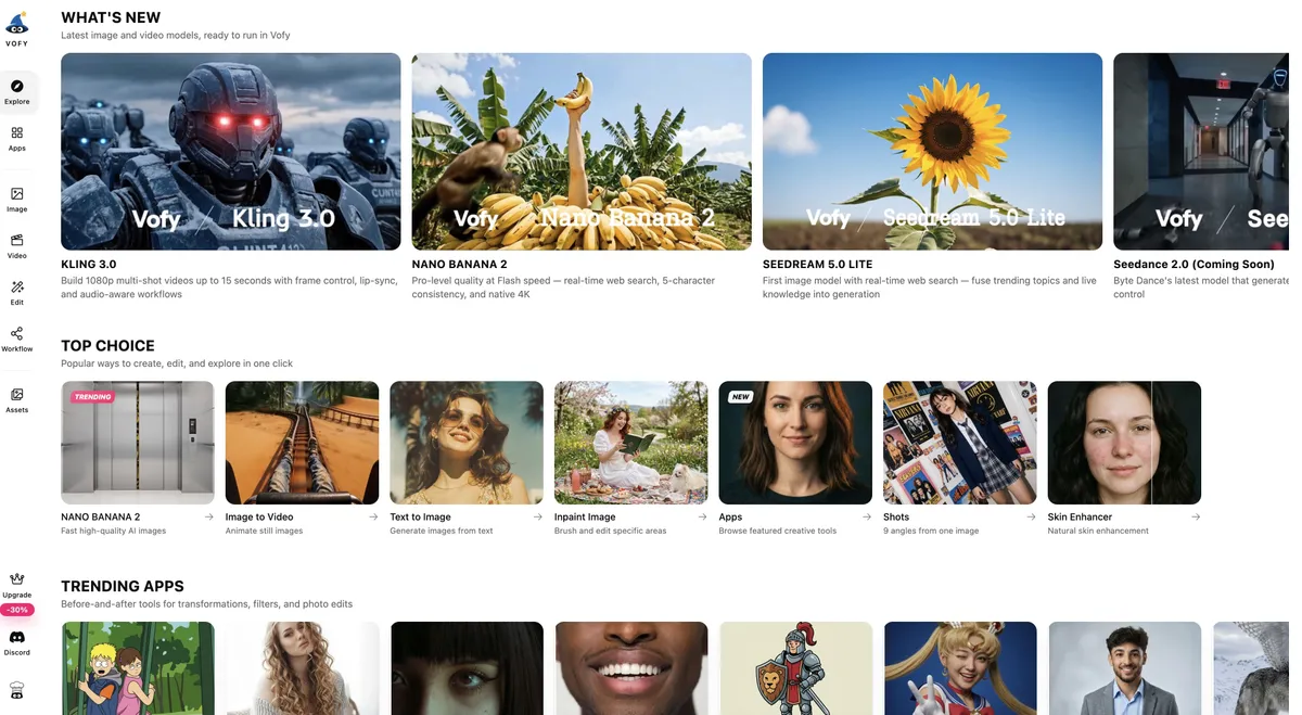 Vofy product screenshot