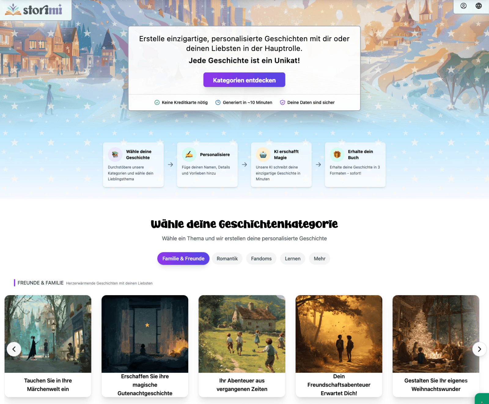 storimi product screenshot