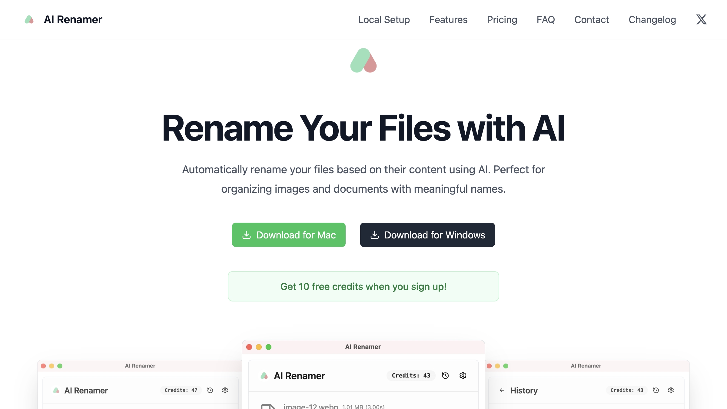 AI Renamer product screenshot