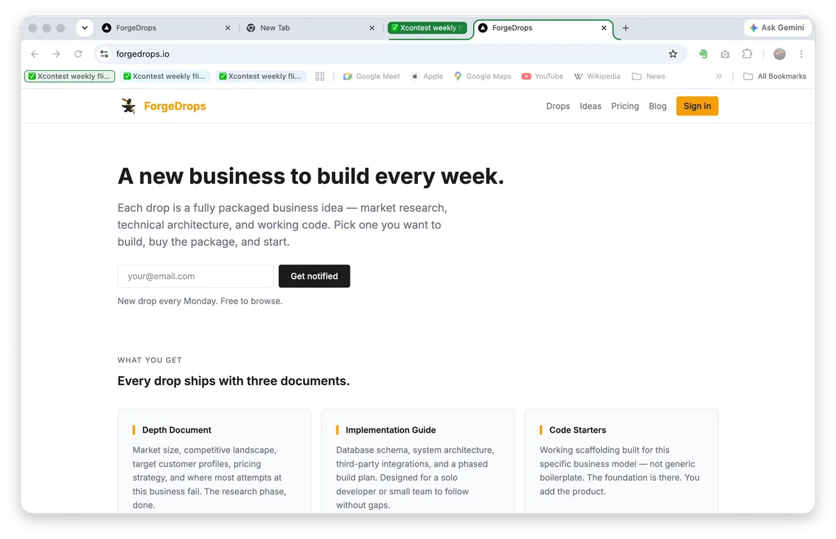 ForgeDrops product screenshot