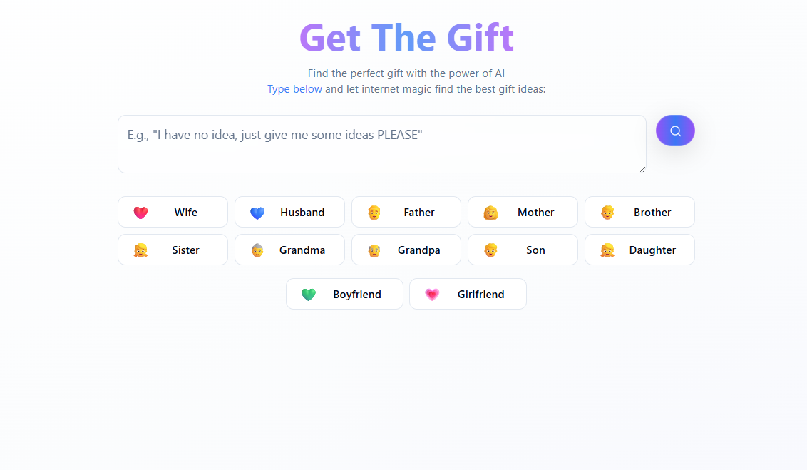 getthegift product screenshot