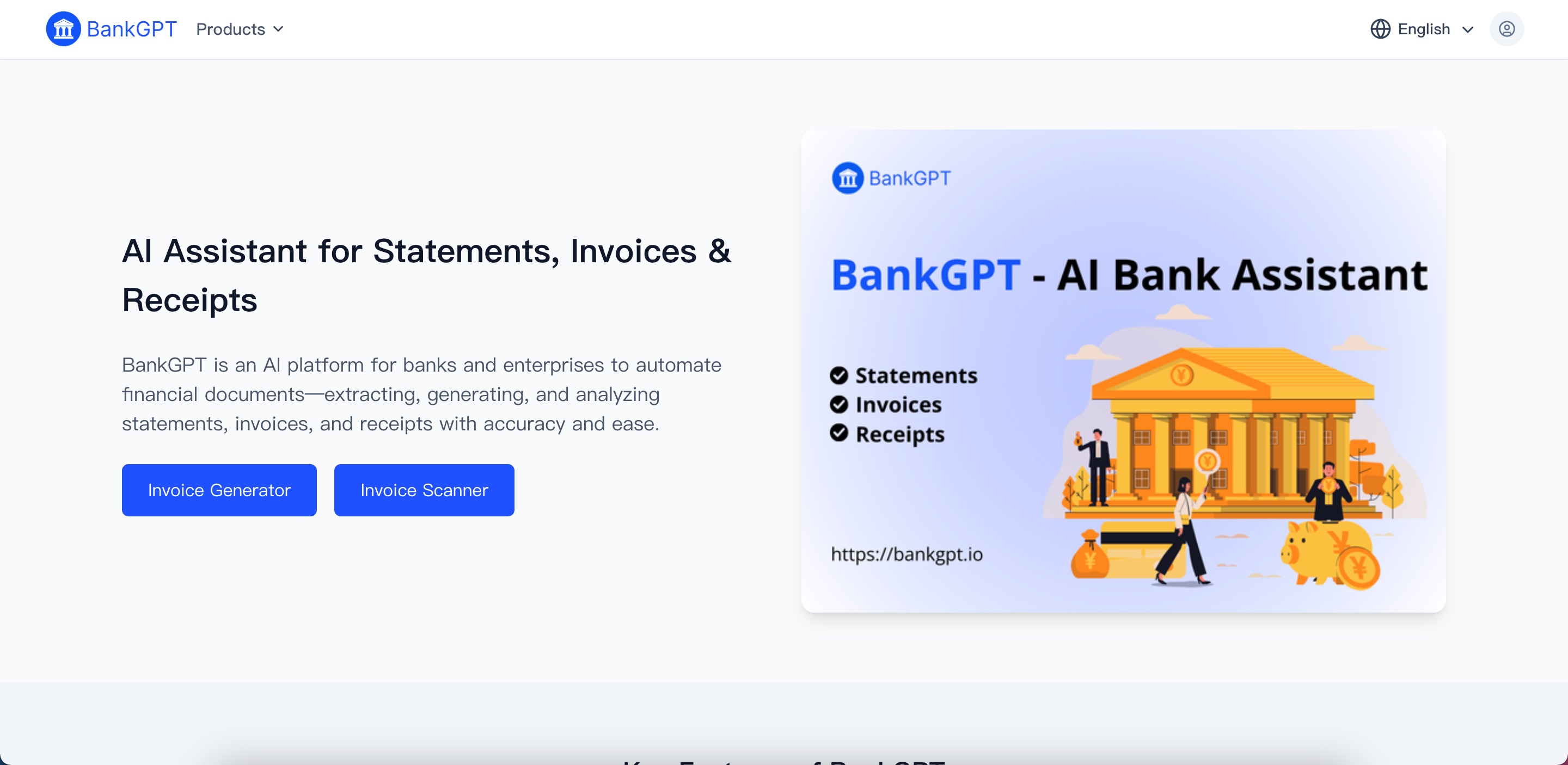 BankGPT product screenshot