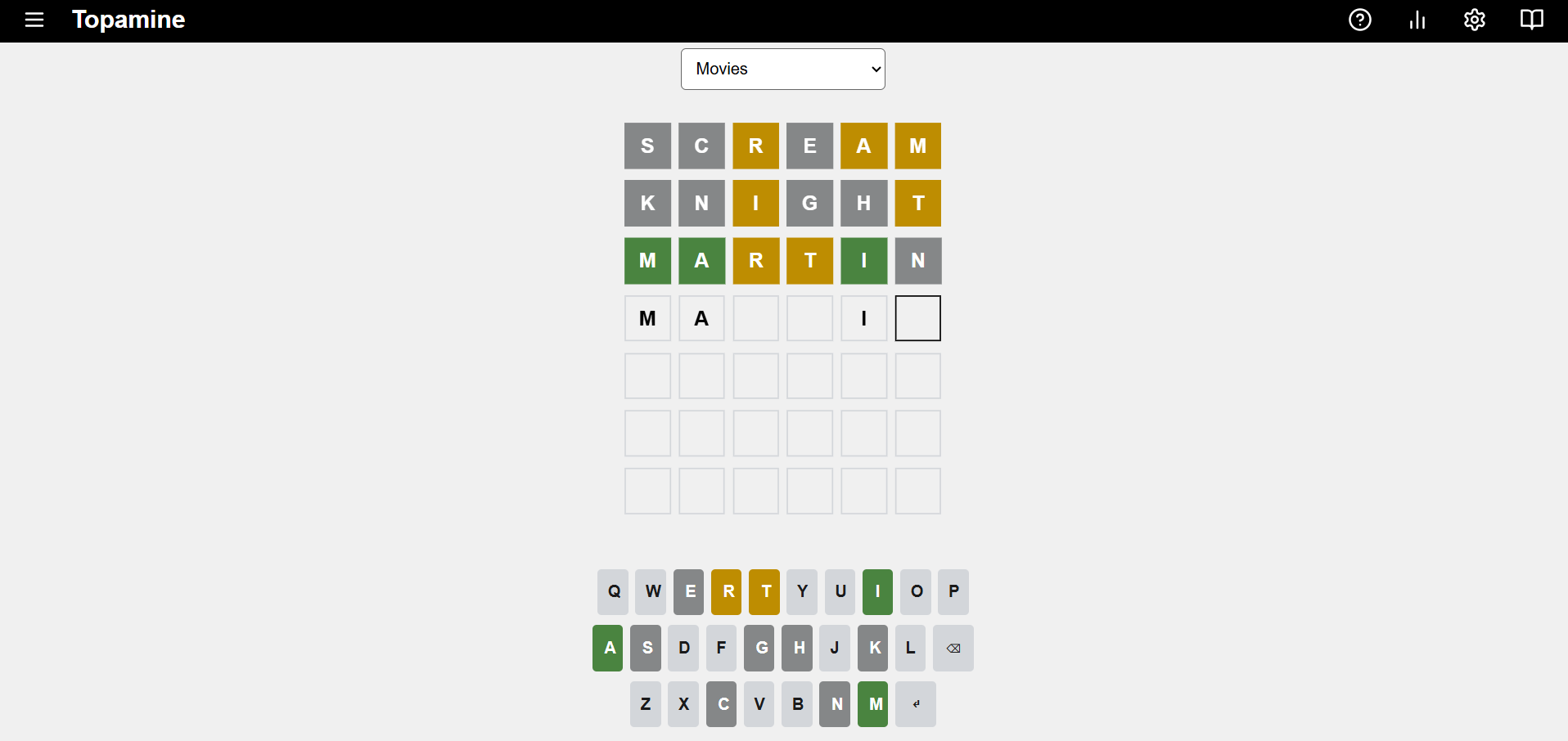 Topamine product screenshot