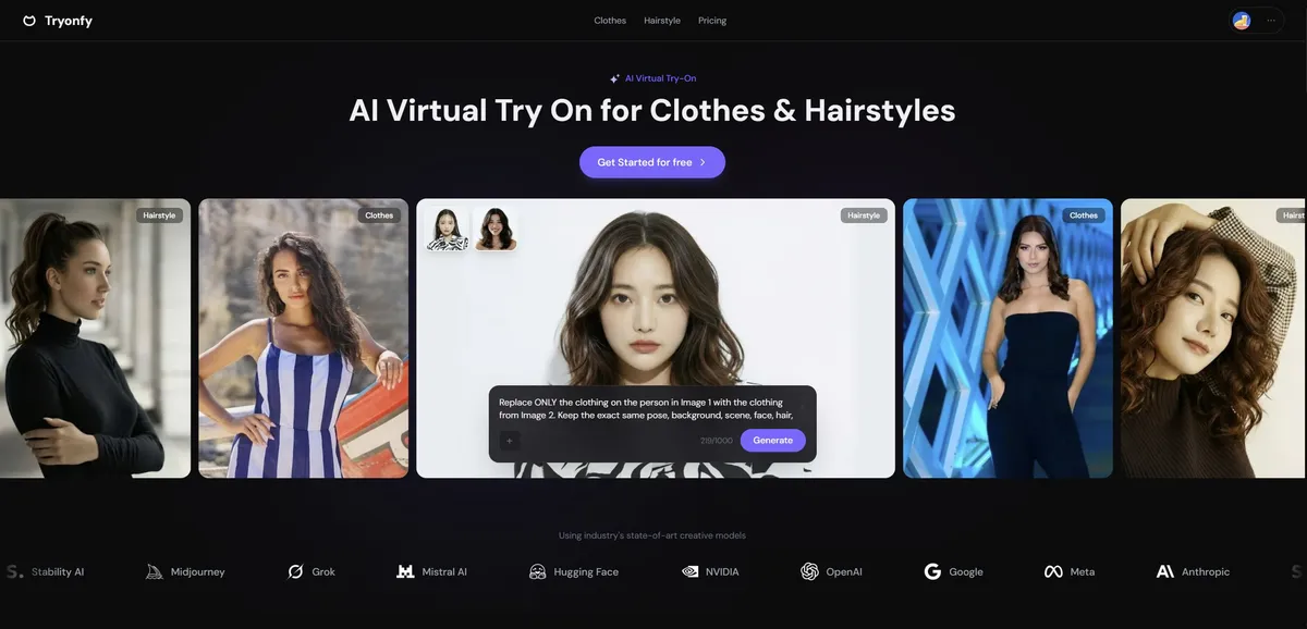 TryOnfy product screenshot