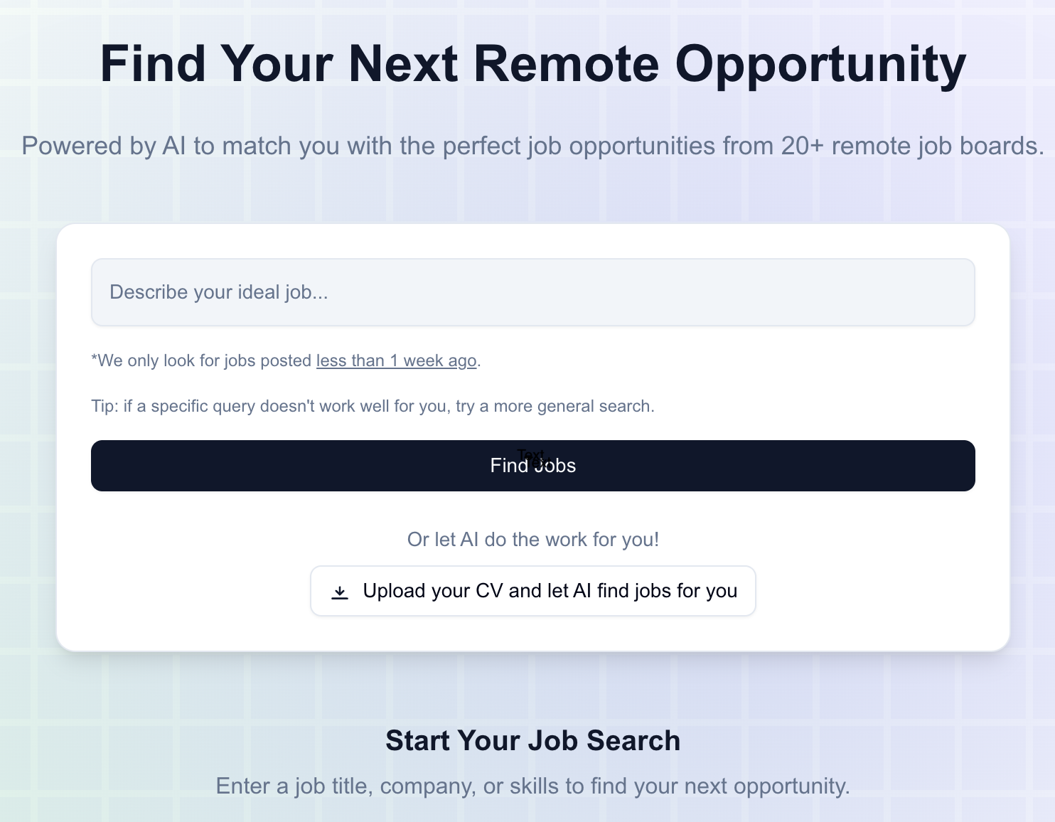 Remote Job Matching - Product Image
