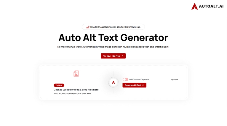 Alt Text Generator product screenshot