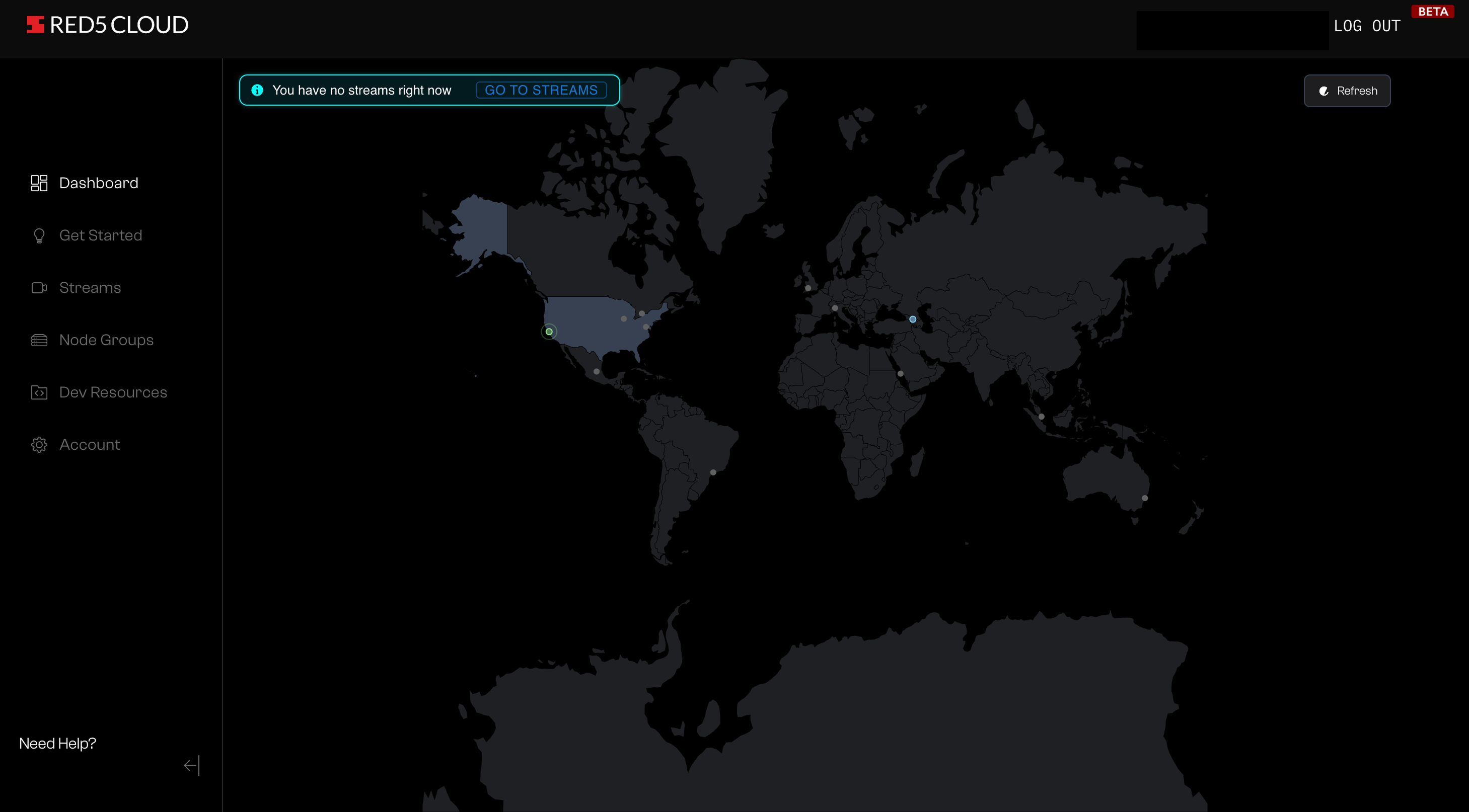 Red5 Cloud product screenshot