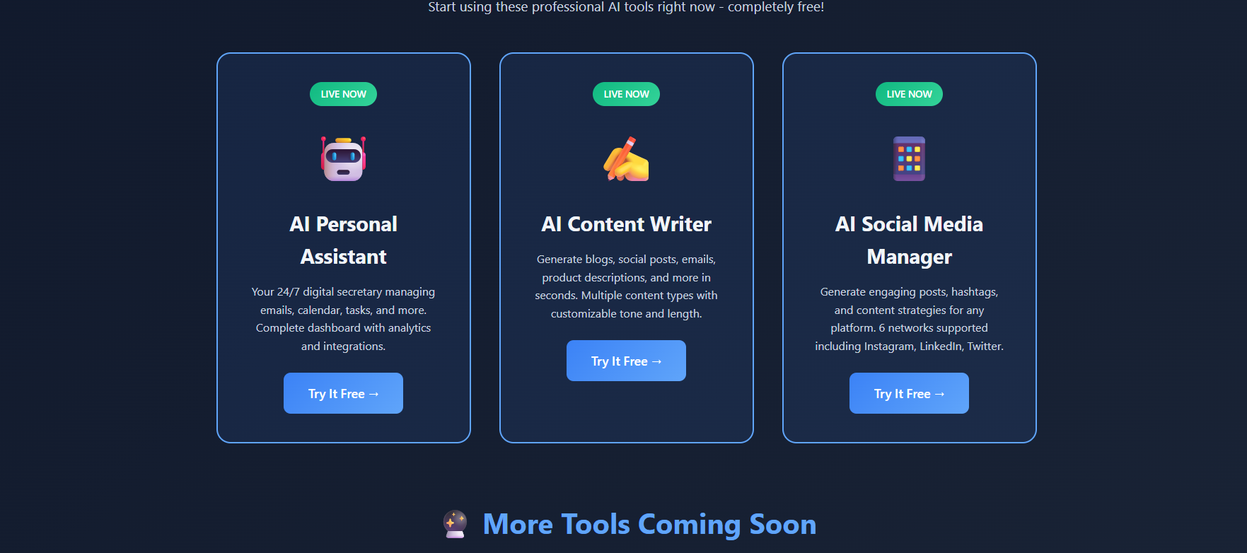 Free AI Tools Australia product screenshot