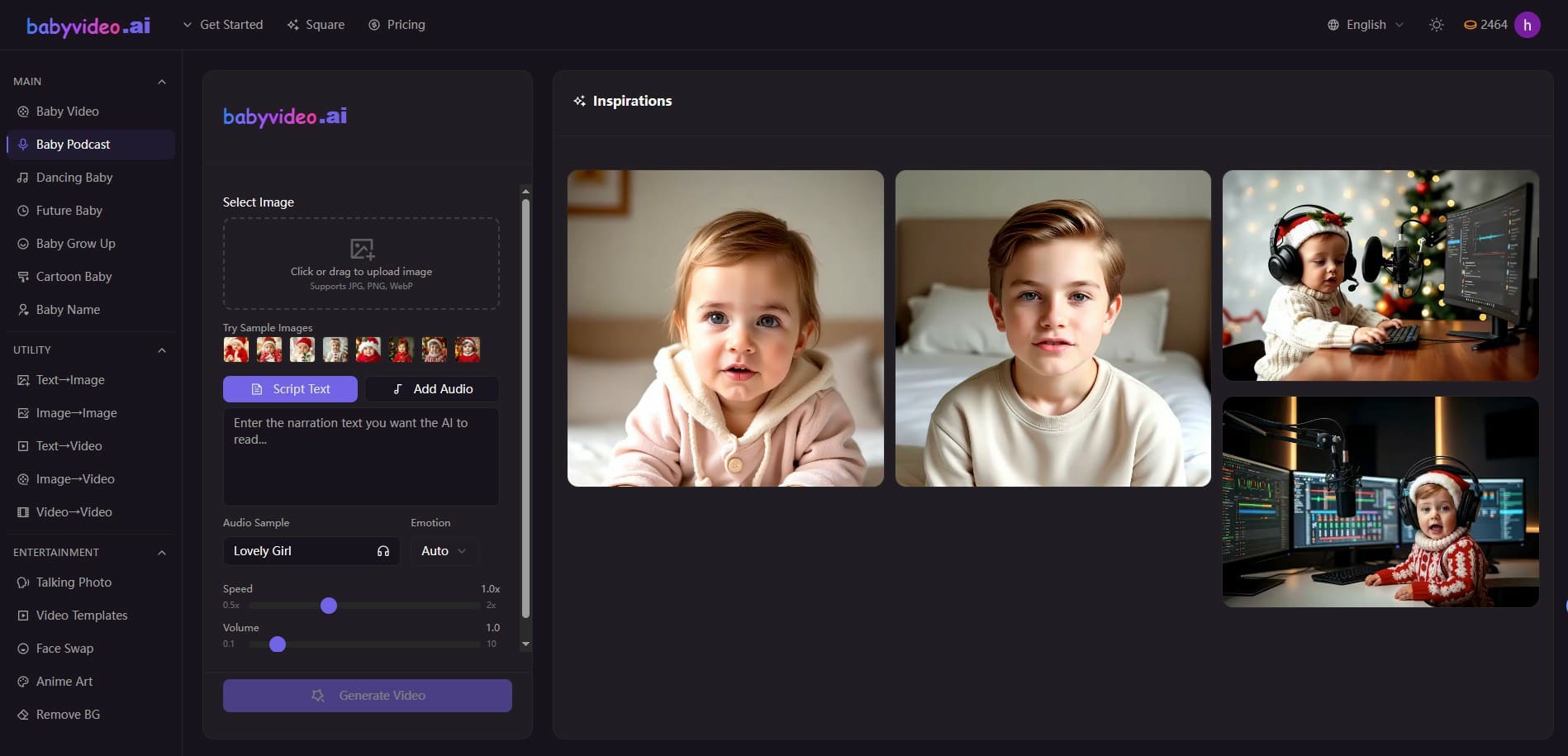 BabyVideo product screenshot