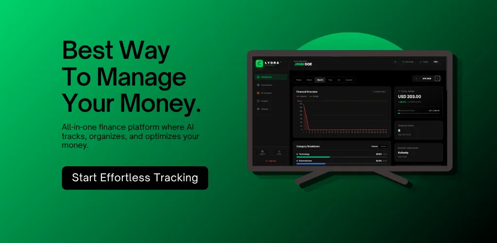 Lydra Finance product screenshot