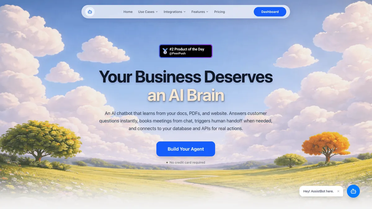 AssistBot product screenshot