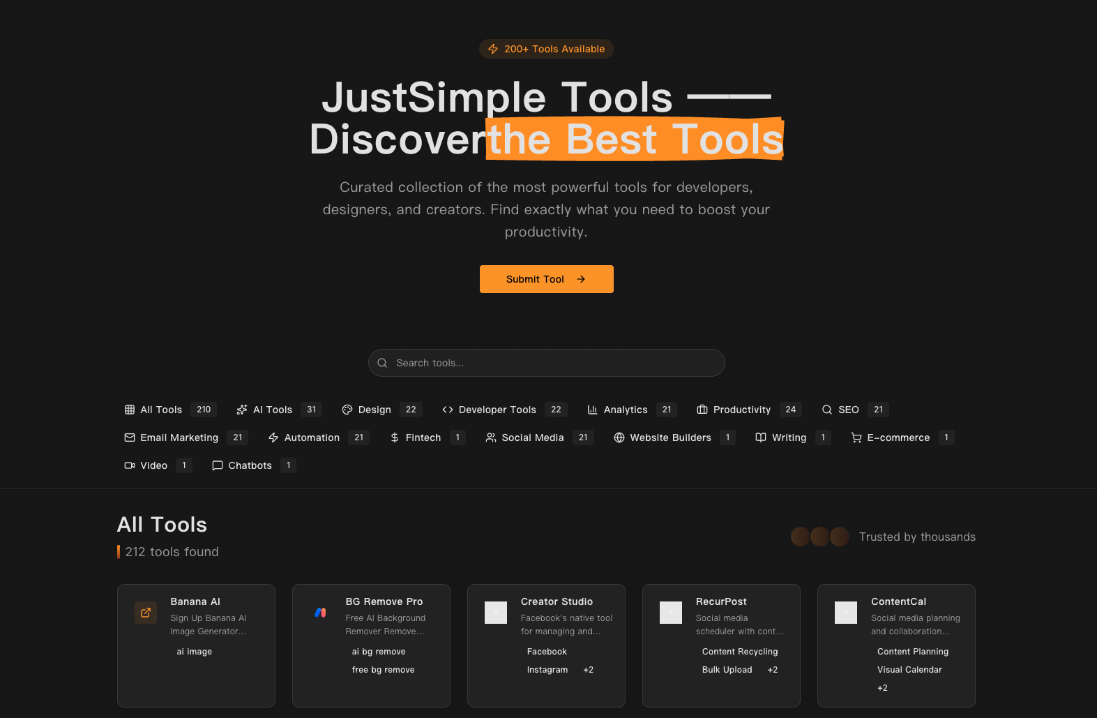 JustSimple Tools - Product Image