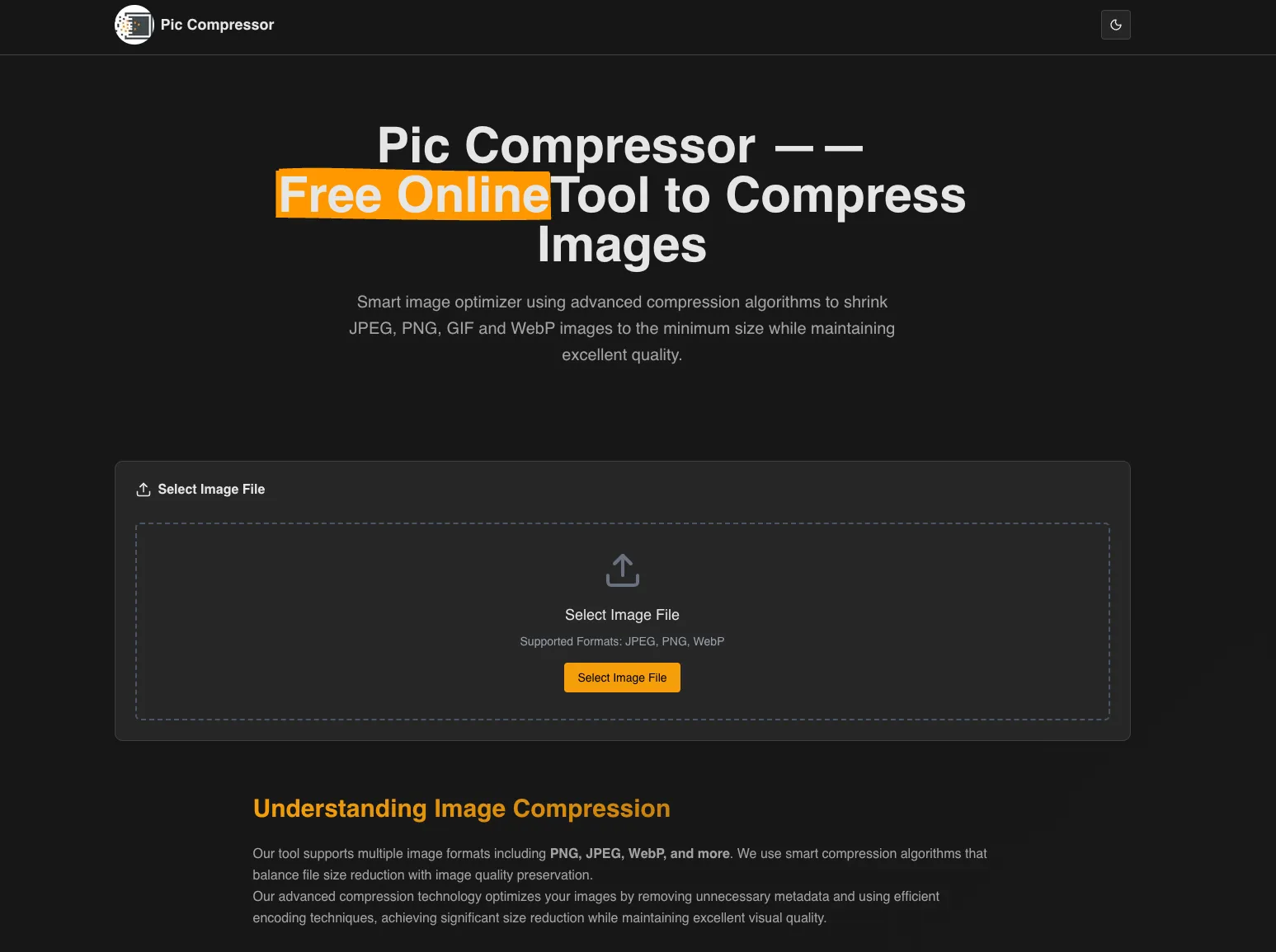 Pic Compressor product screenshot