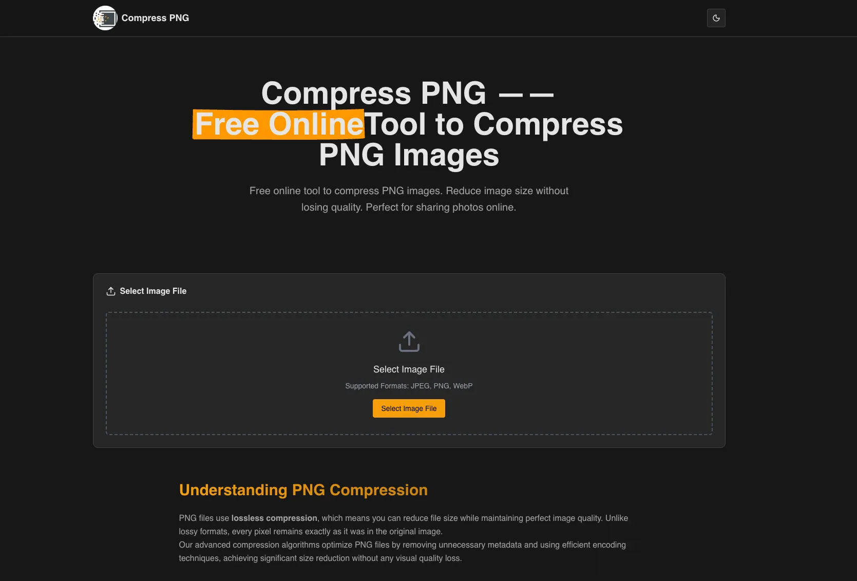 Compress PNG product screenshot