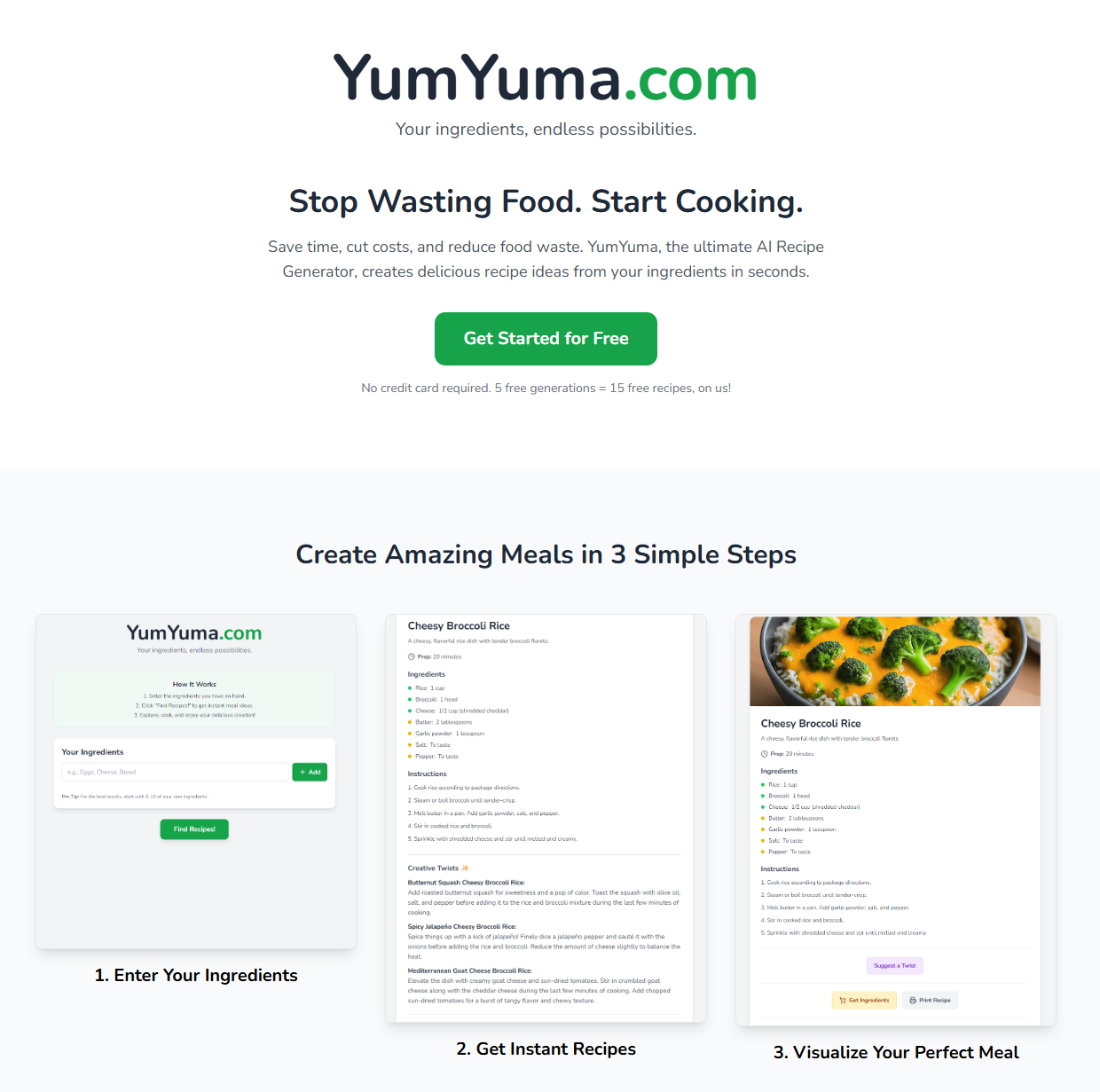 YumYuma product screenshot