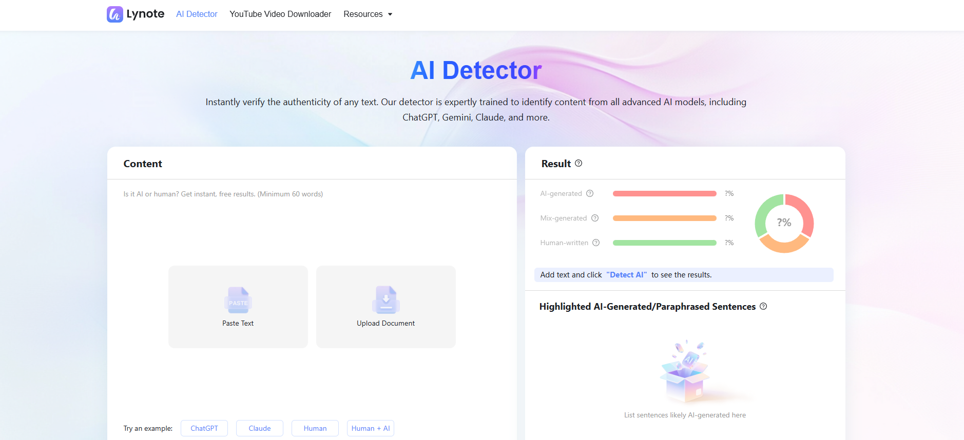 Lynote product screenshot