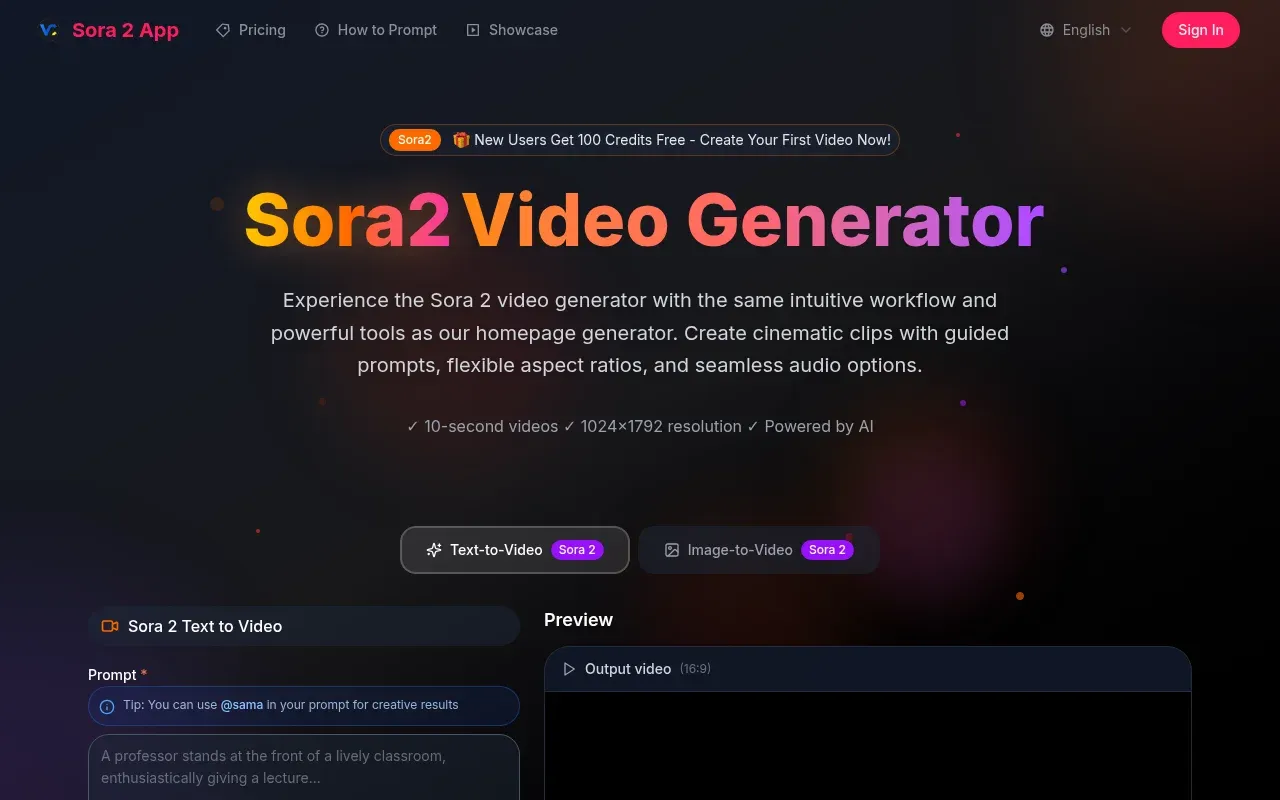Sora 2 App product screenshot