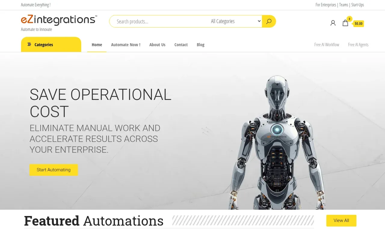 eZintegrations.ai product screenshot