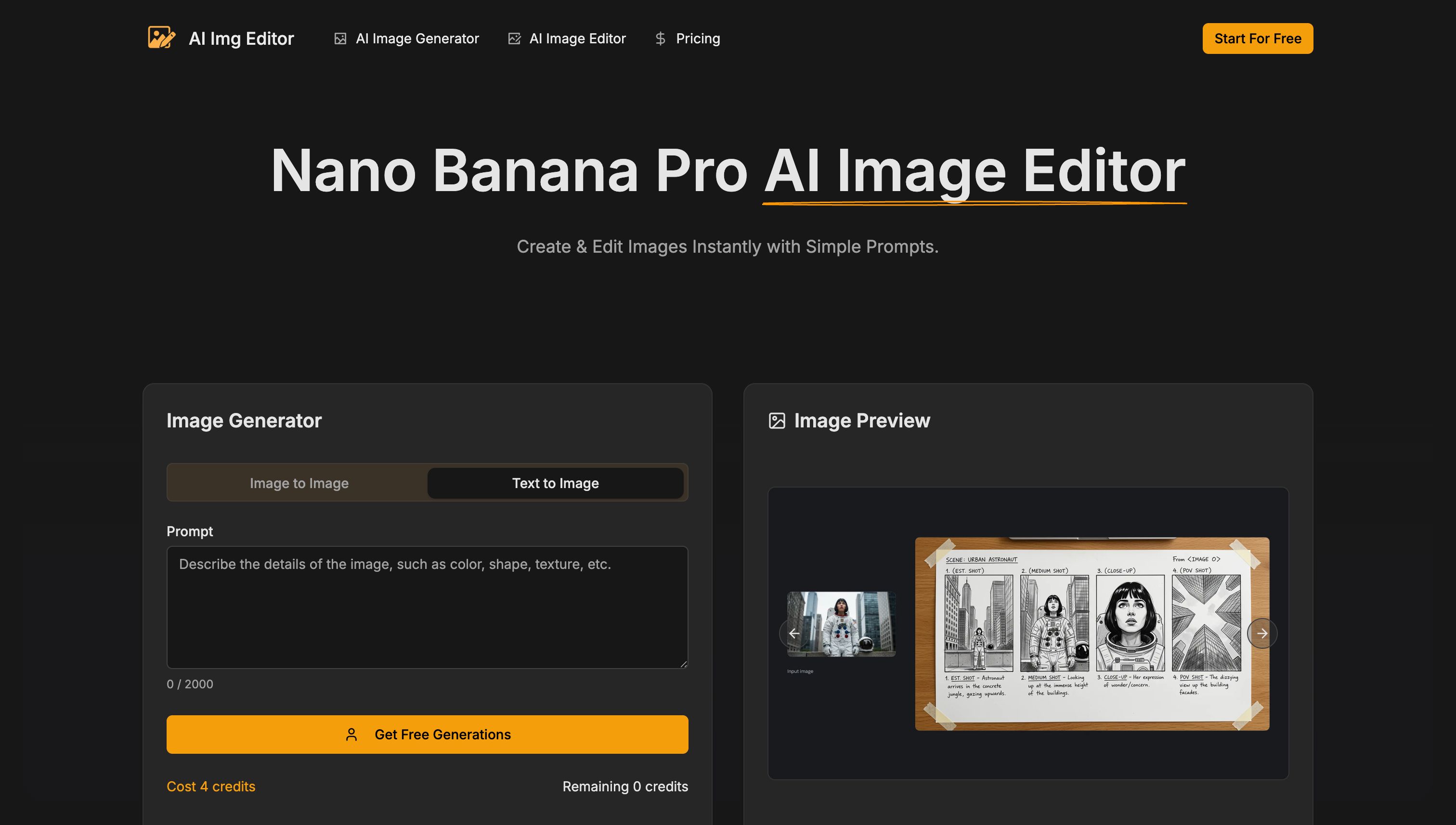 AI Img Editor product screenshot