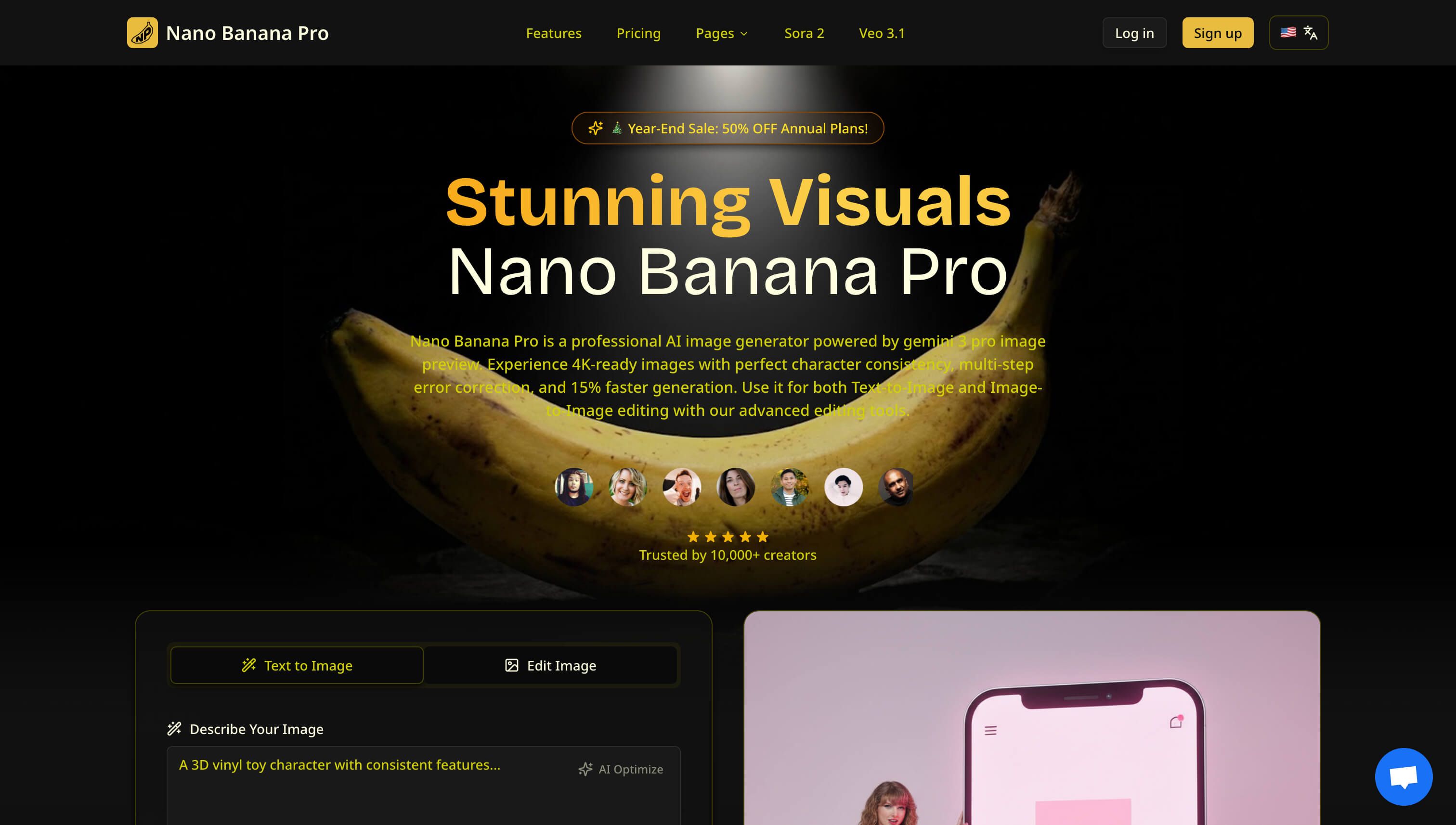 Nano Banana Pro product screenshot
