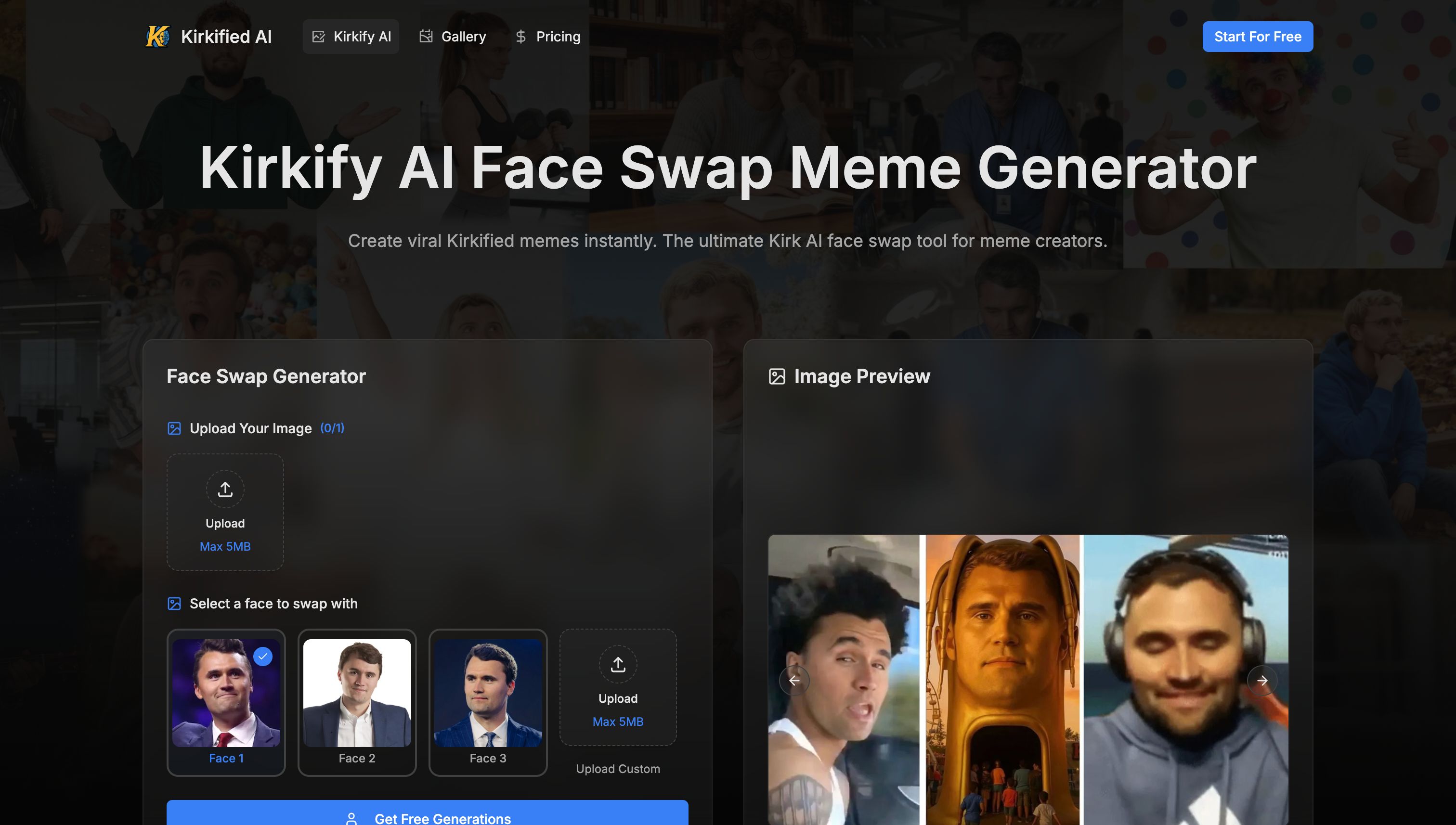 Kirkify product screenshot