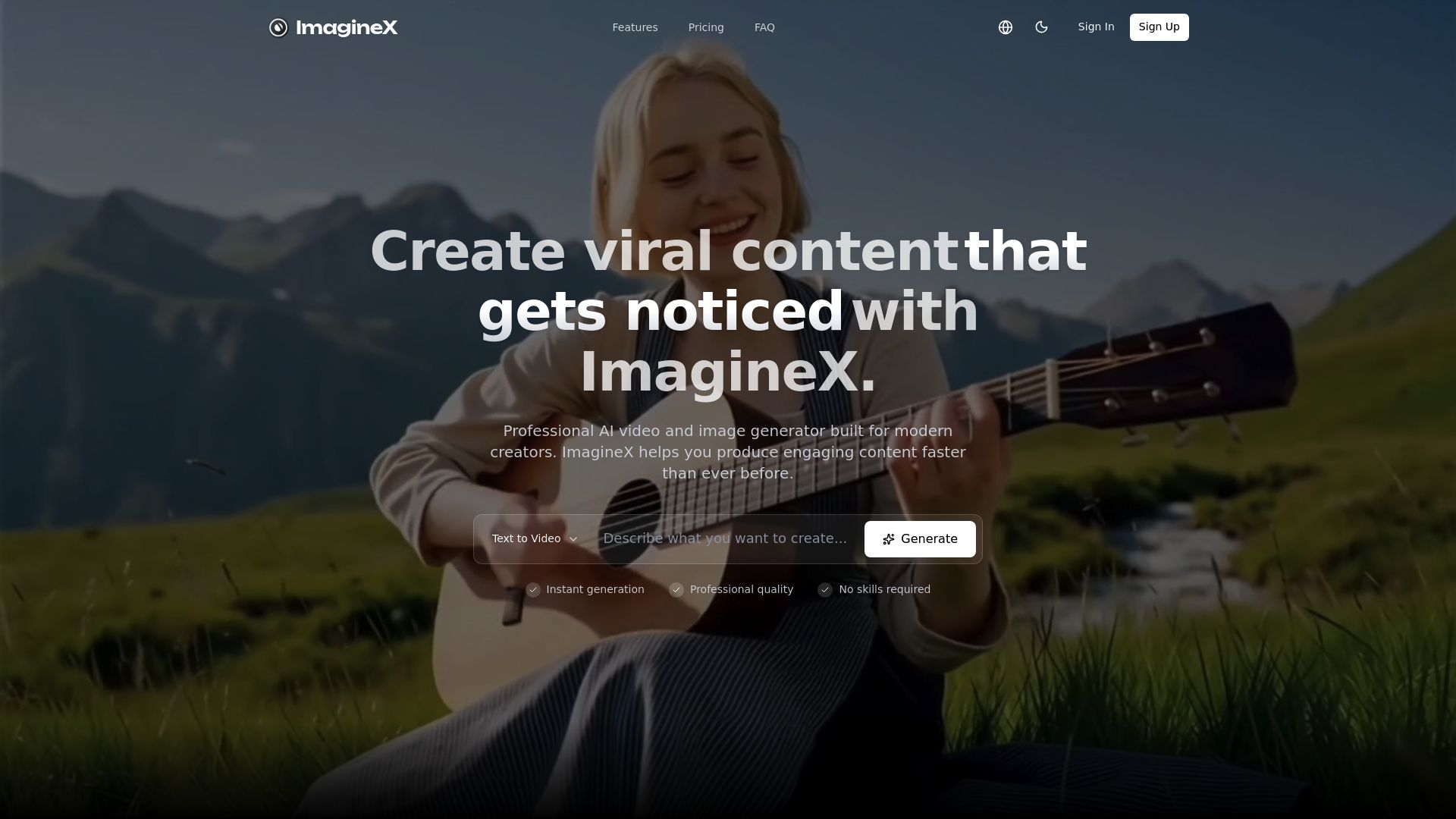 ImagineX Video product screenshot
