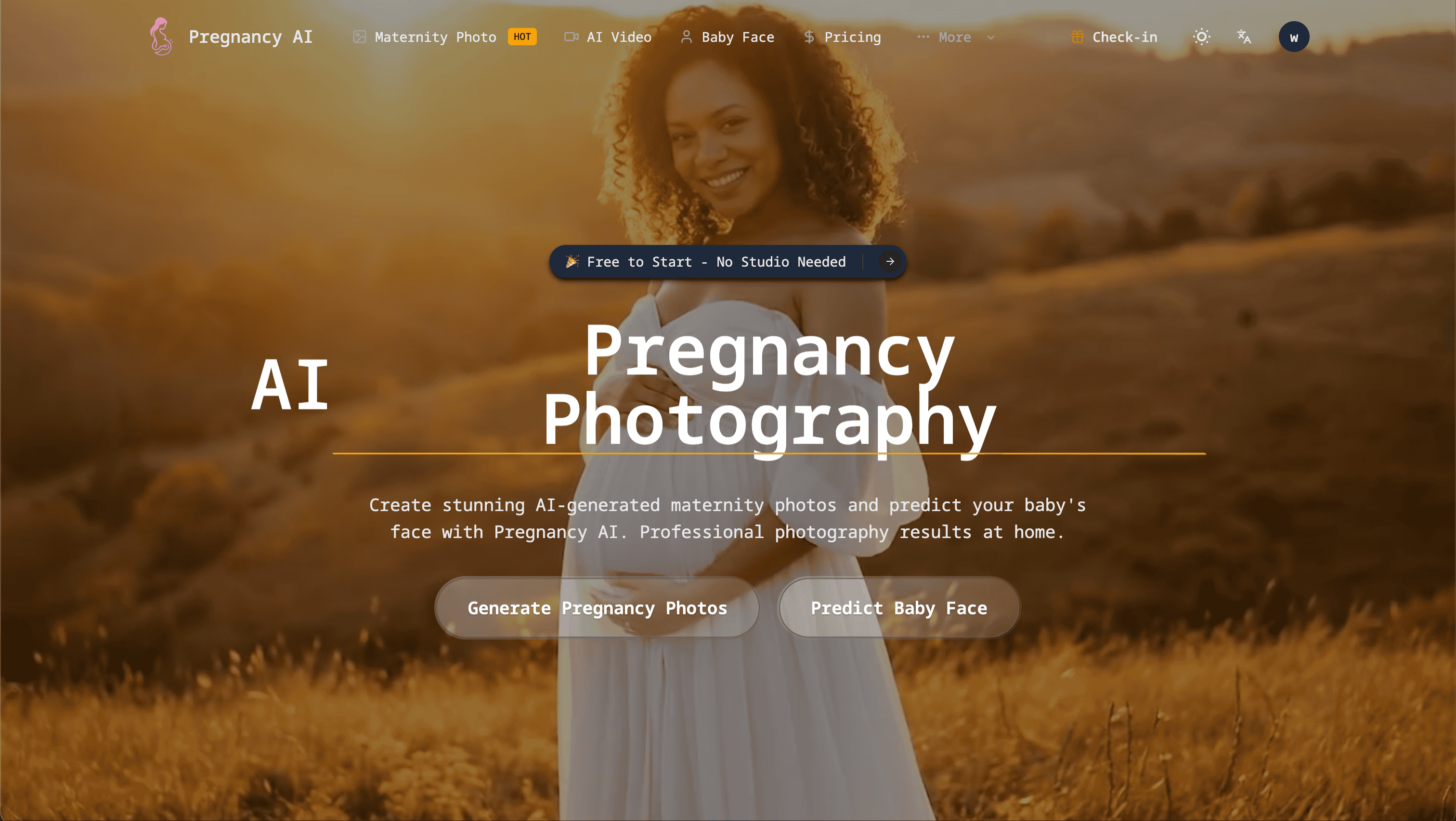 Pregnancy AI product screenshot