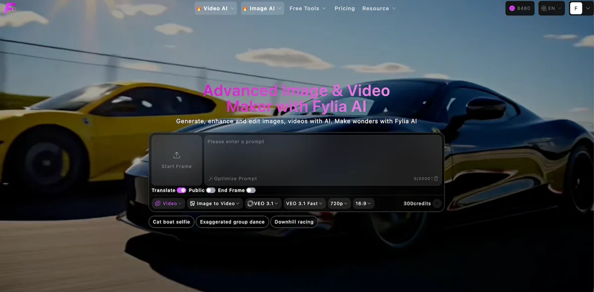 Fylia AI product screenshot