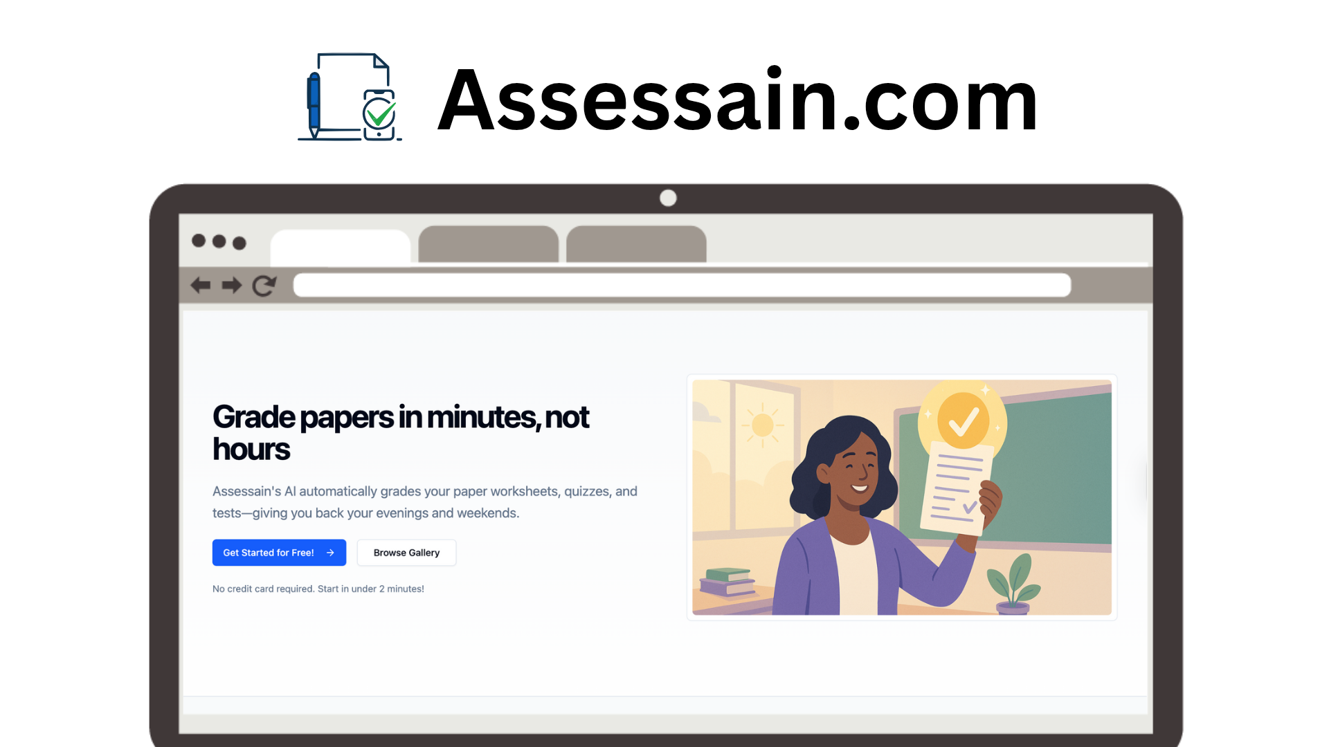 Assessain.com - Product Image